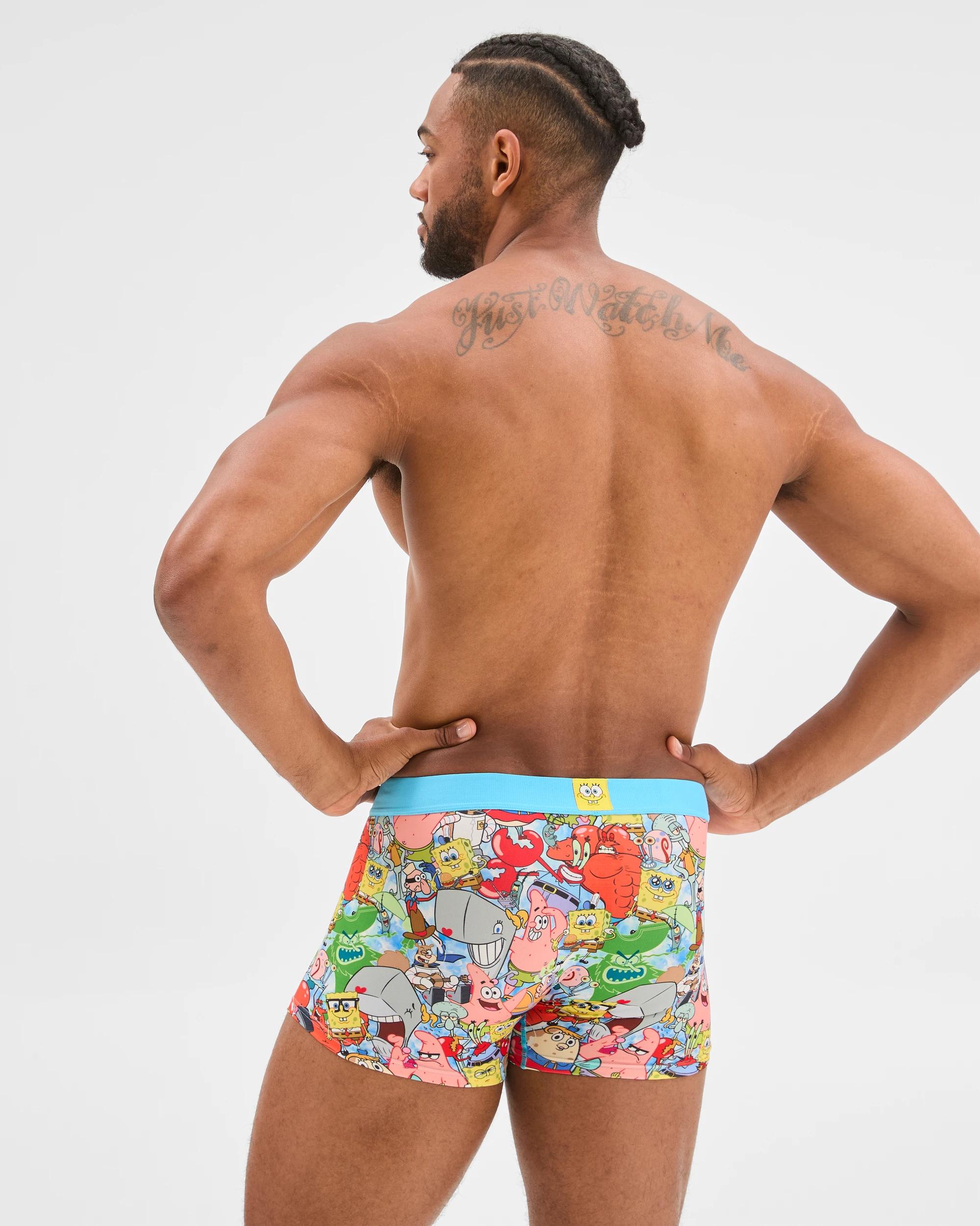 3 Swag Licensed Trunks - Spongebob Squarepants BLUE, 3 of 4