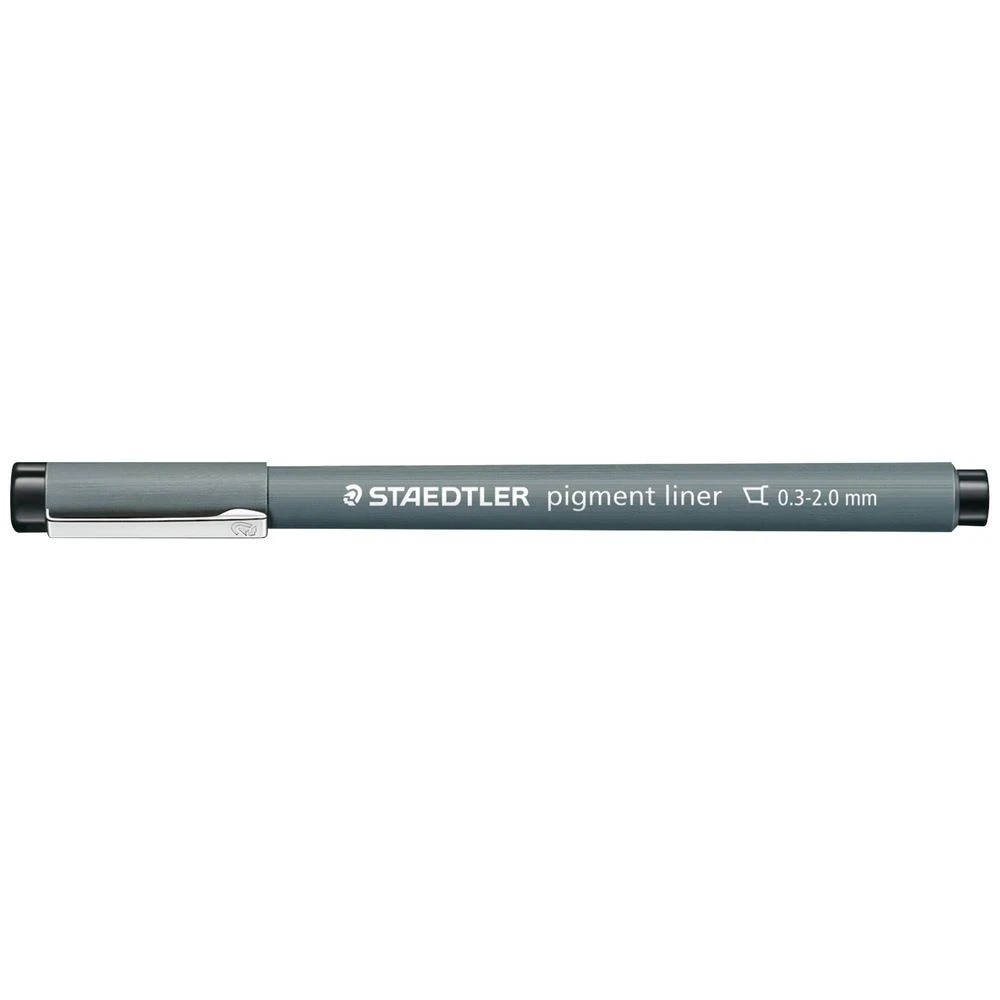 1 Staedtler Pigment Liner 0.3-2.0mm Black, 1 of 2