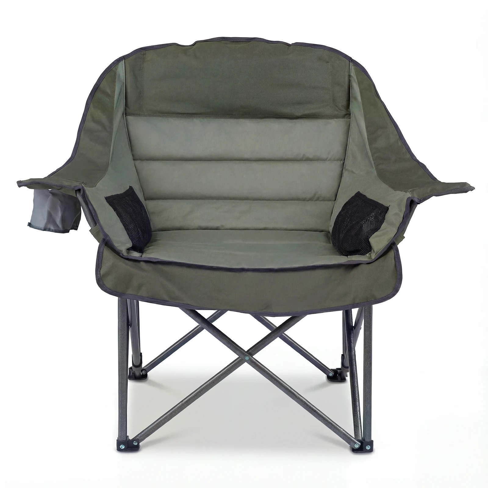 1 Costway Folding Camping Moon Chair Oversized Armchair Portable Seat Outdoor Beach - Green, 1 of 1