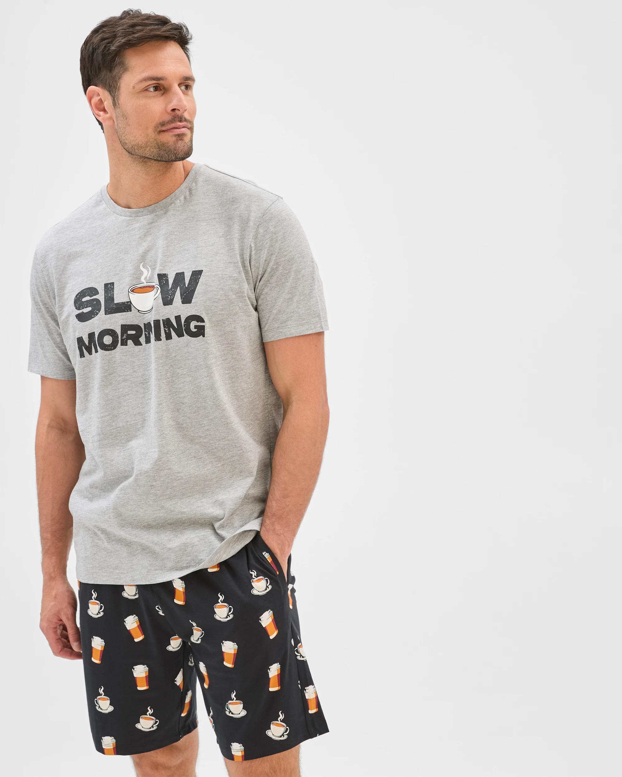 5 Maxx Australian Cotton Blend Sleep T-Shirt GREY SLOW MORNING, 5 of 6