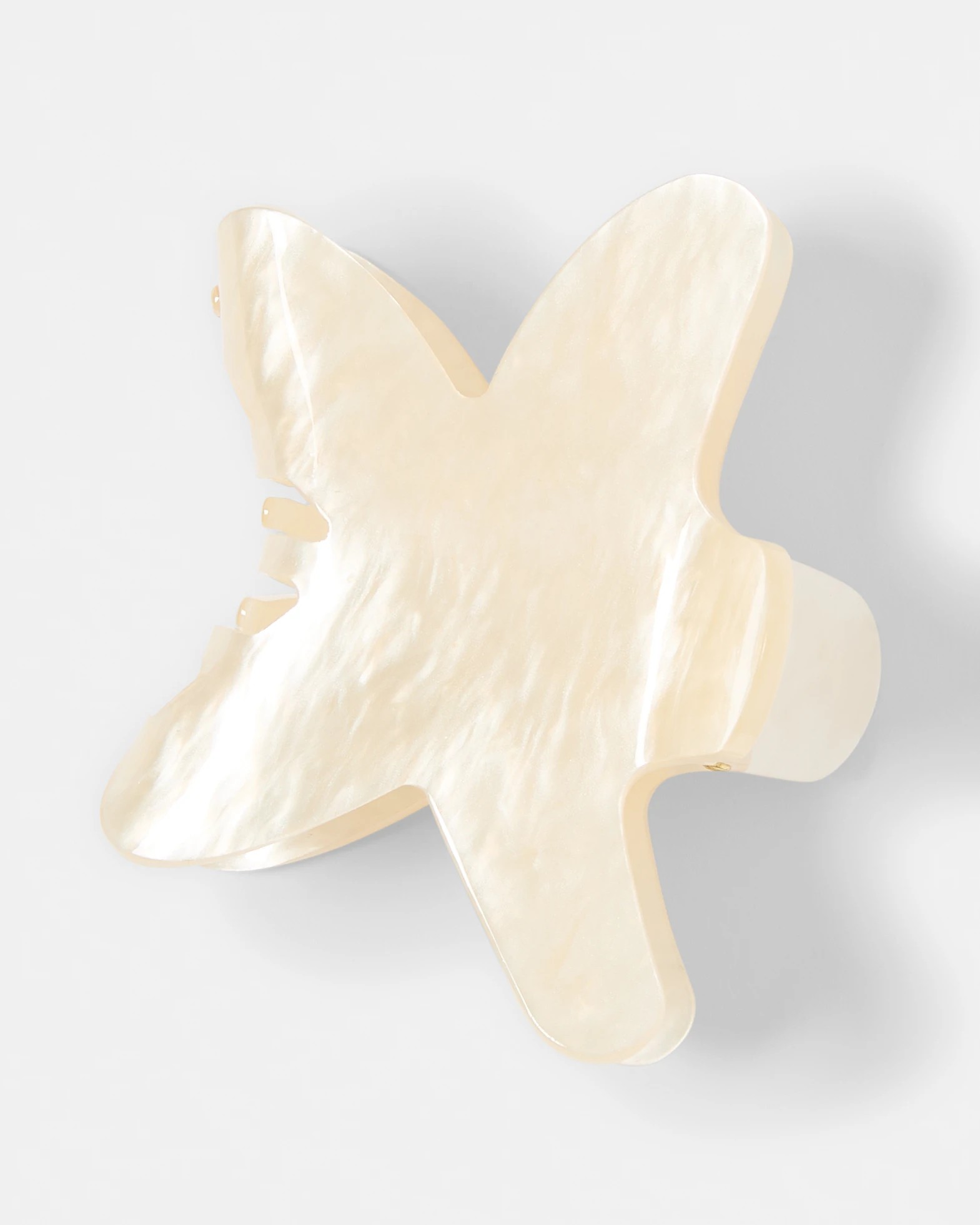 1 White Starfish Claw Hair Clip, 1 of 5