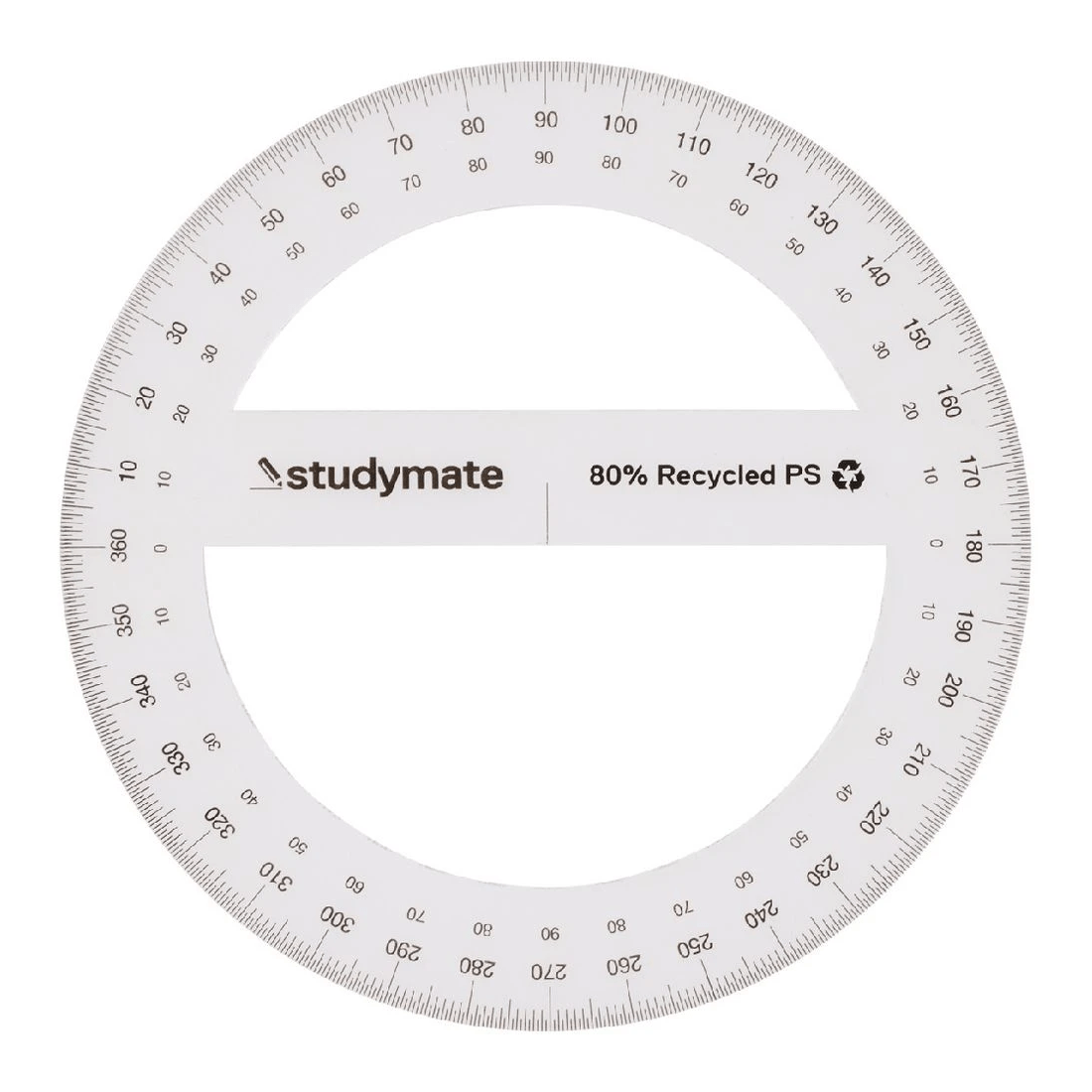1 Studymate 15cm 360 Degrees Protractor, 1 of 2