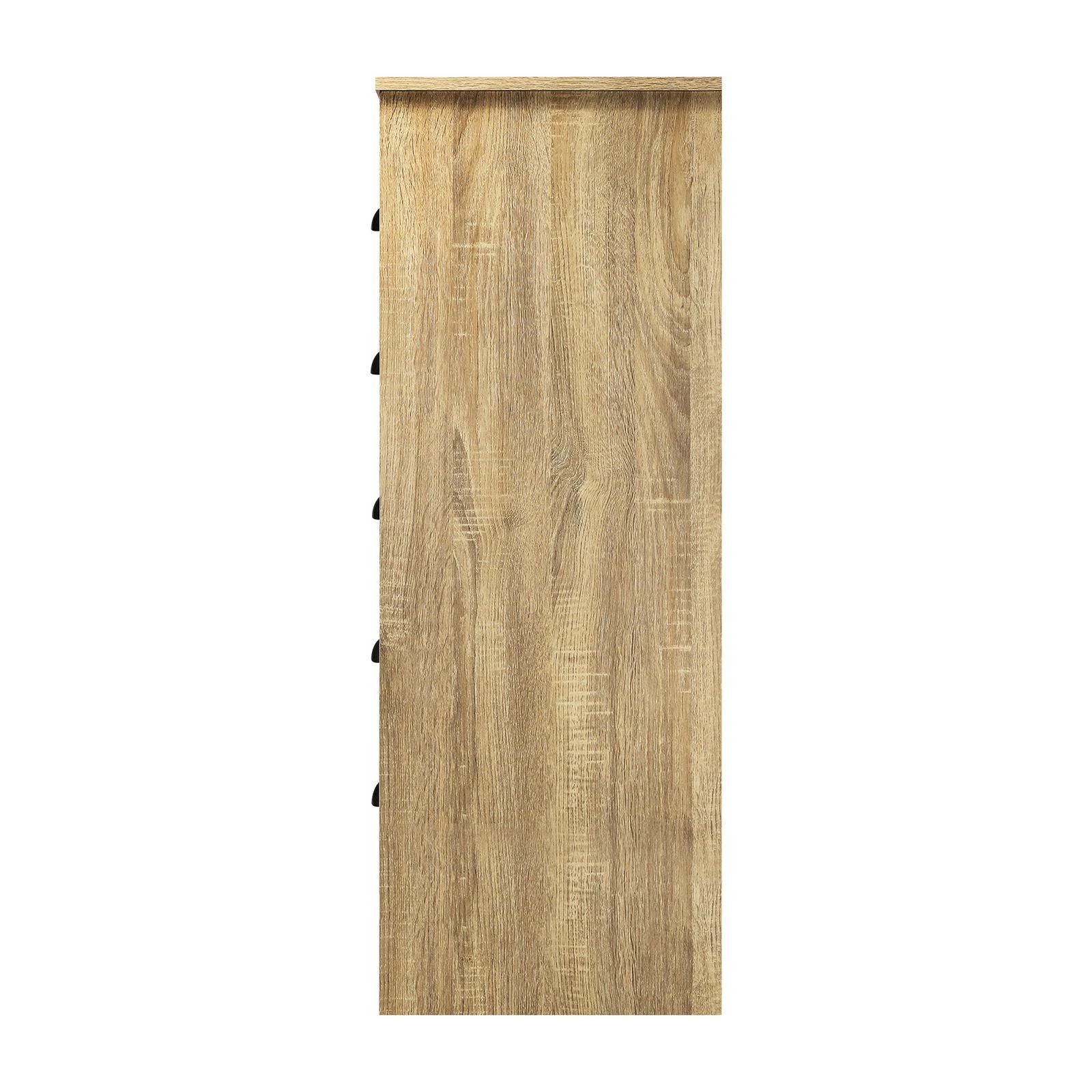 8 Oikiture 6 Chest of Drawers Tallboy Dresser Table Storage Cabinet - Natural, 8 of 9