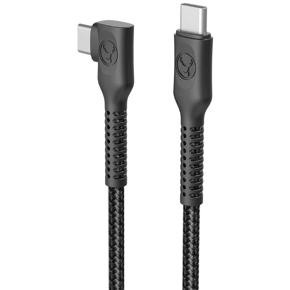 2 Bonelk Long-life Easy Grip USB-C Right Angle Cable 100W 3m Bk, 2 of 8