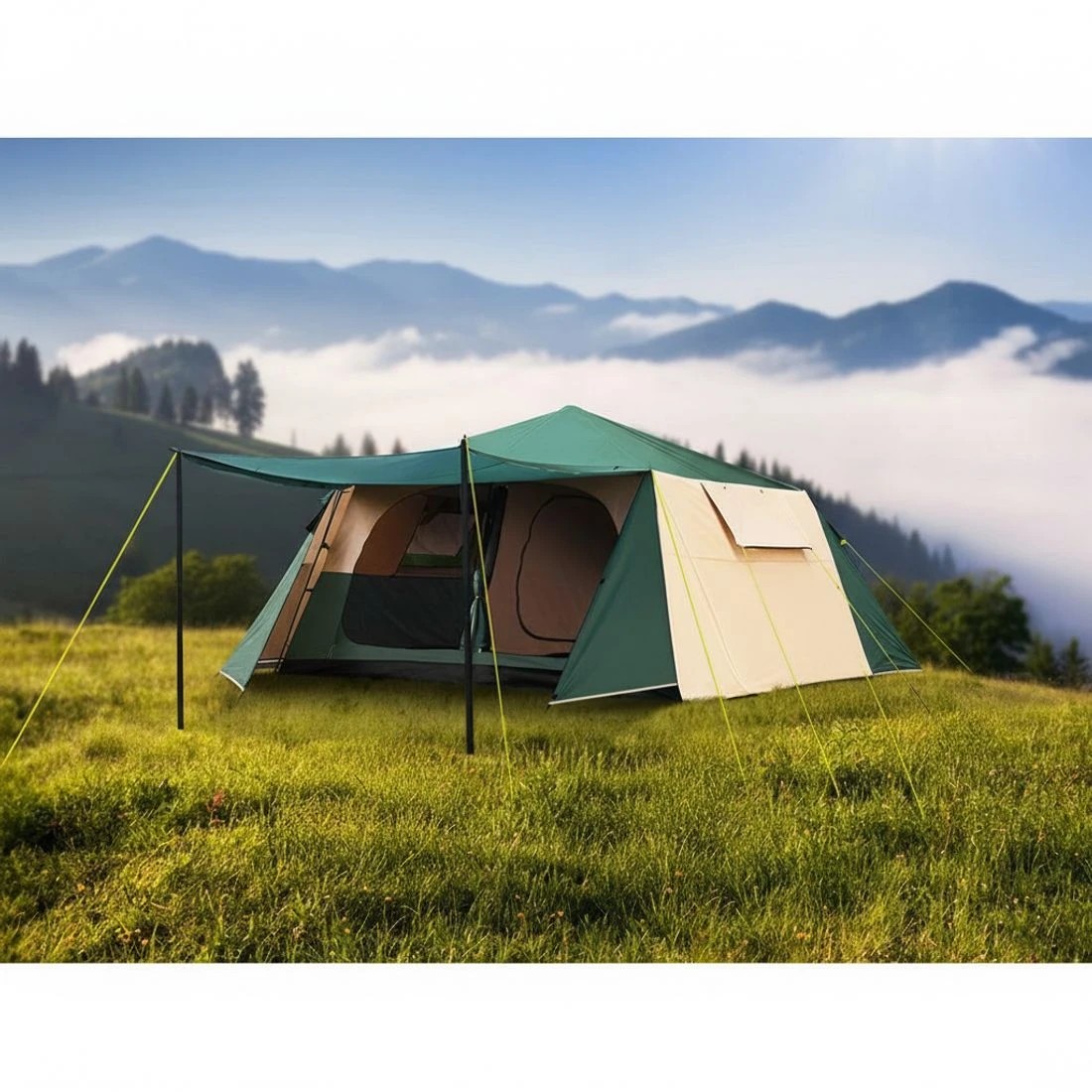 6 Weisshorn Instant Pop up Camping Tent 8 Person Outdoor Hiking Tents Dome - Multi, 6 of 6