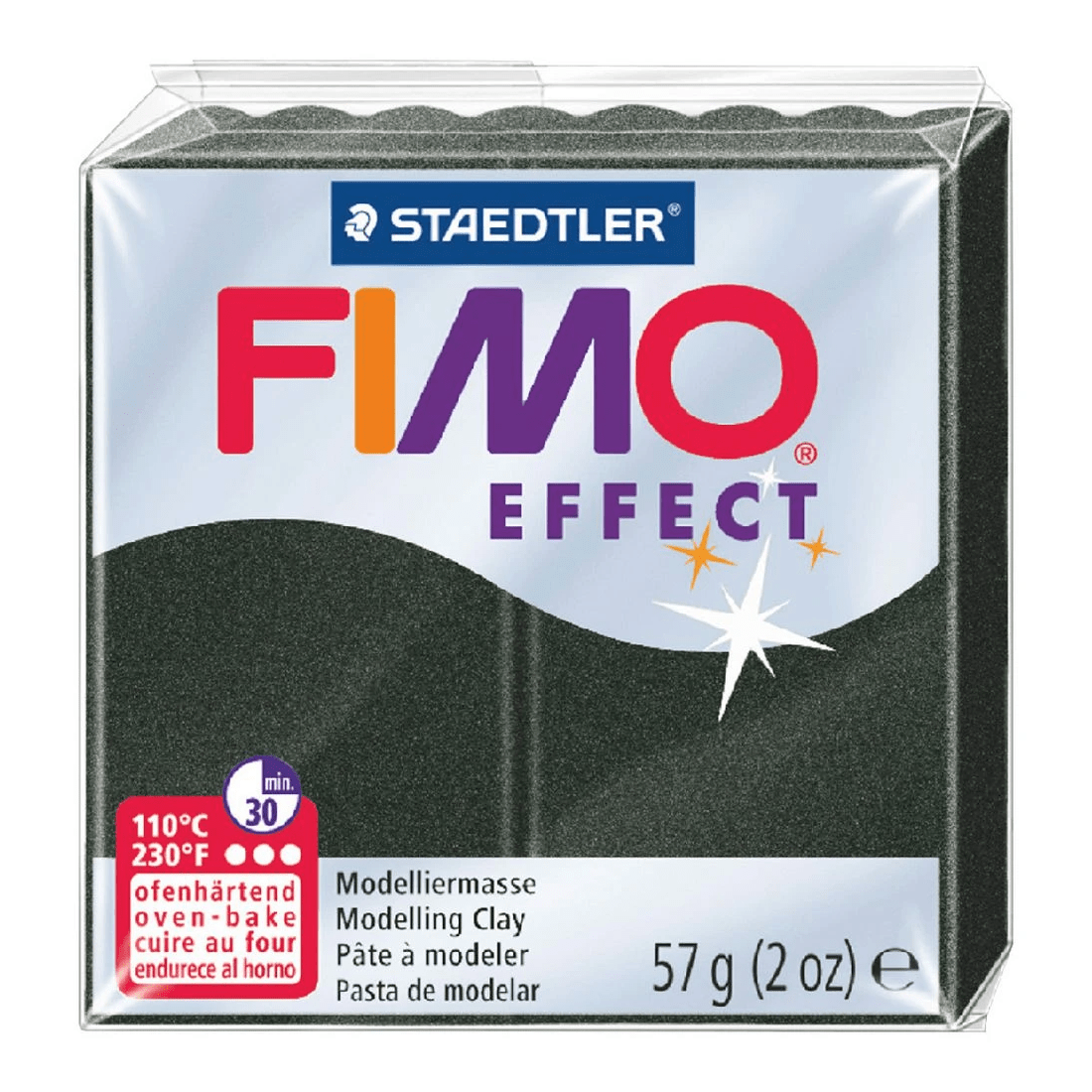 1 Staedtler FIMO Effect Modelling Clay Pearl Black, 1 of 1