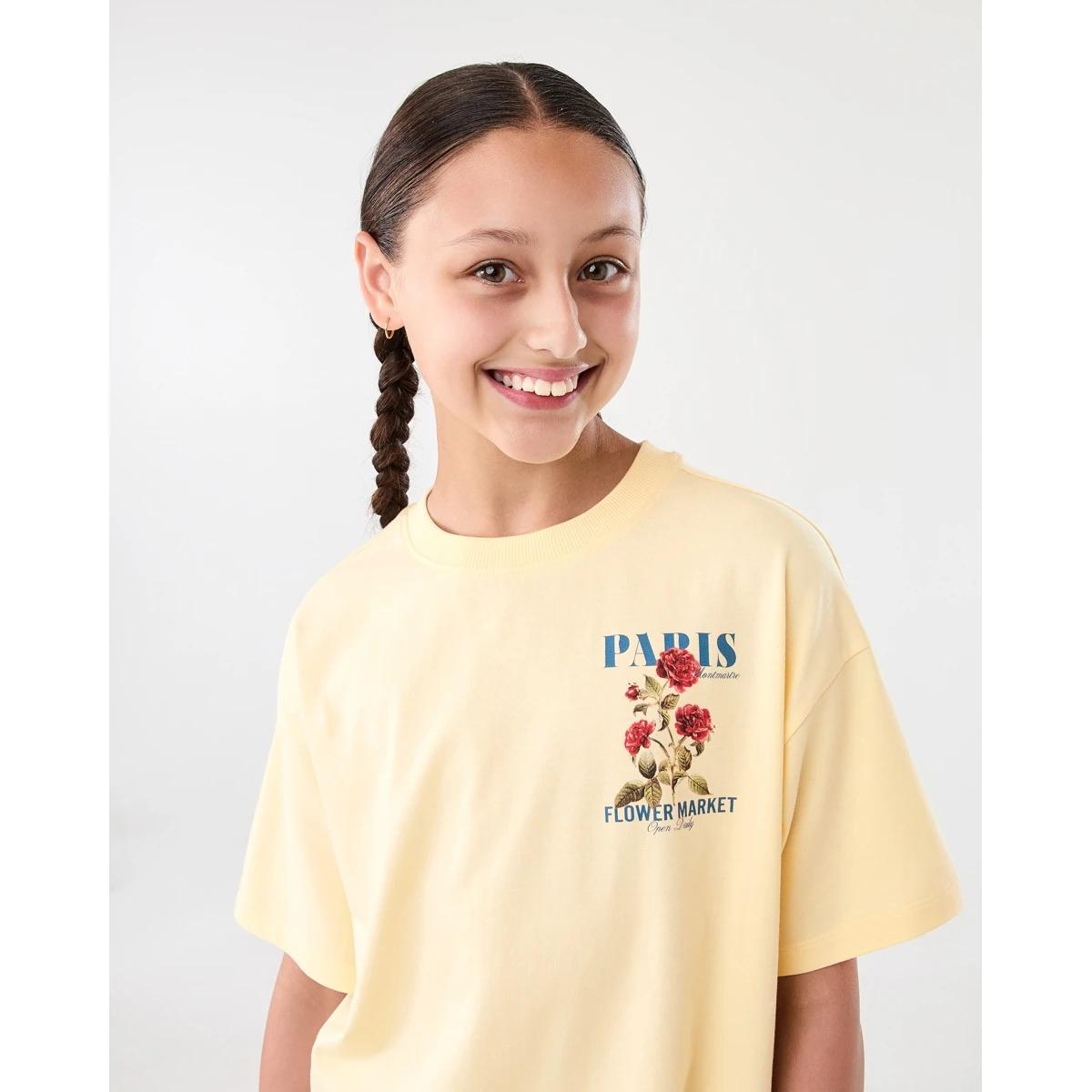 3 Oversized T-shirt Ylw Flower, 3 of 8