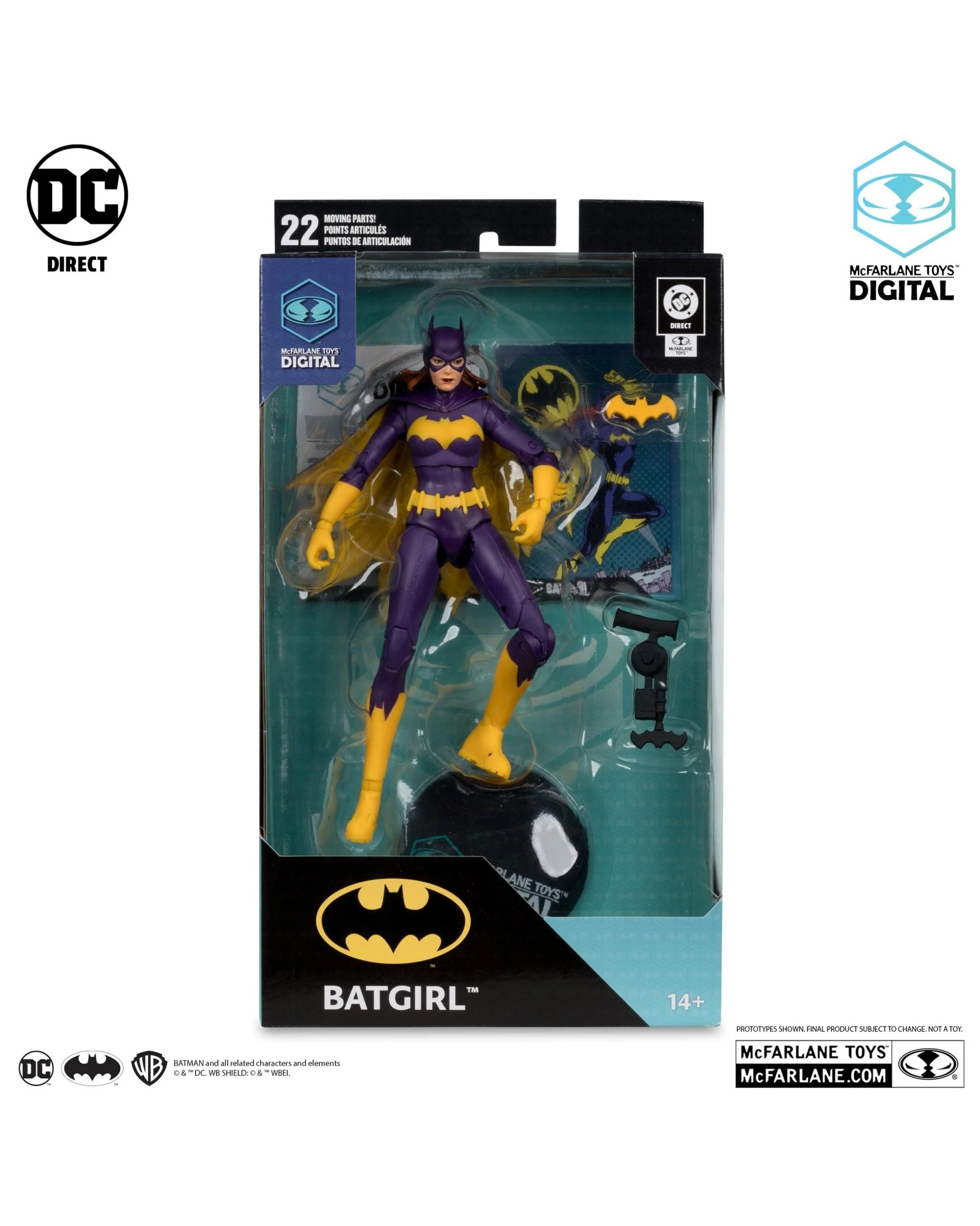 7 McFarlane Digital DC Direct DC Classic Batgirl 7 inch Action Figure, 7 of 9