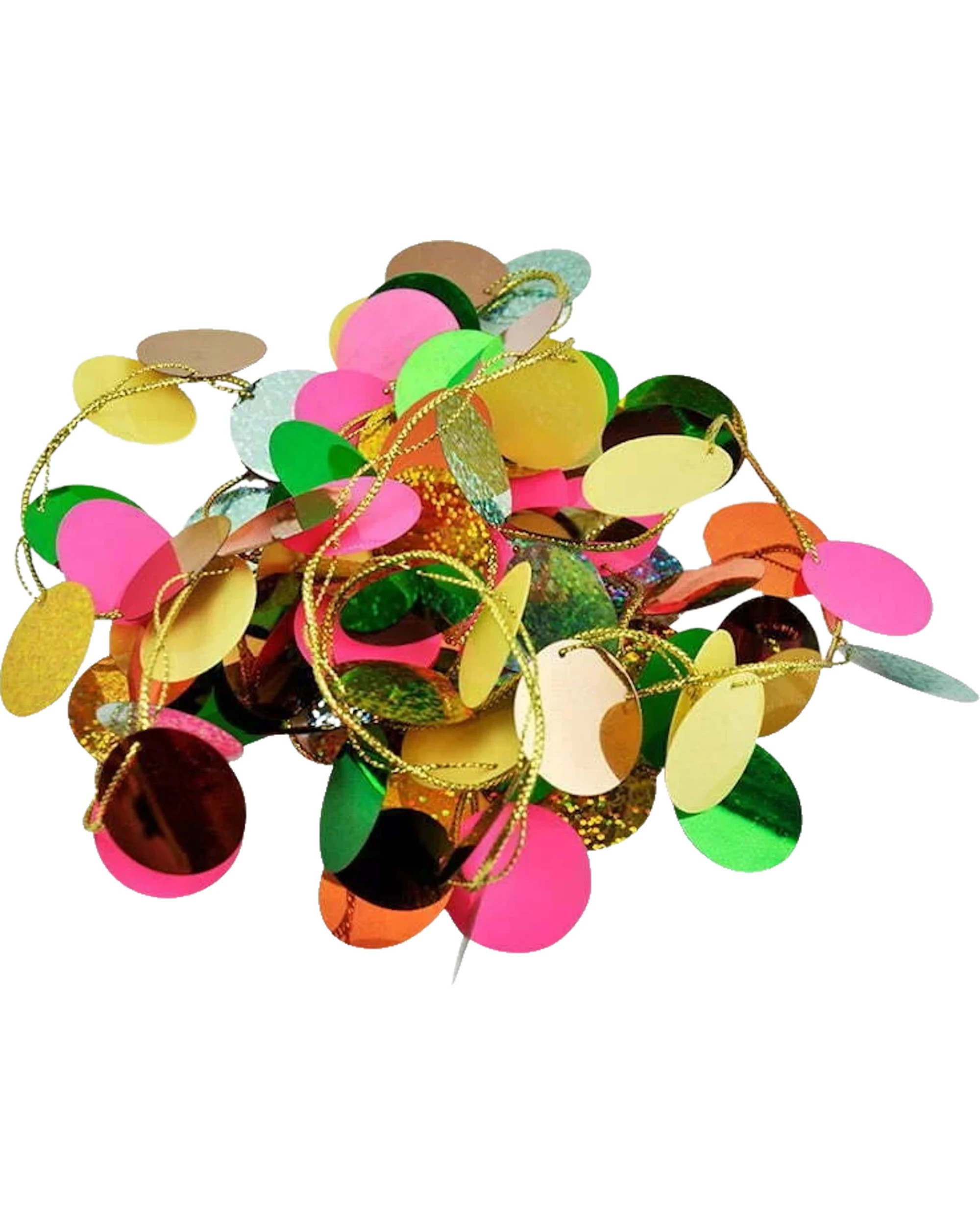 2 Party Maker Tropical Summer Prismatic Circle Garland Banner 2m - Assorted, 2 of 3