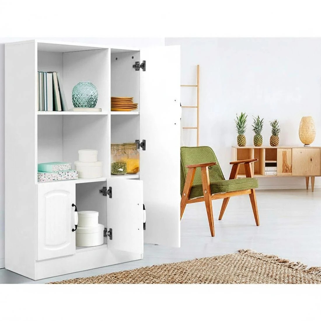 4 Artiss Buffet Sideboard - White, 4 of 6