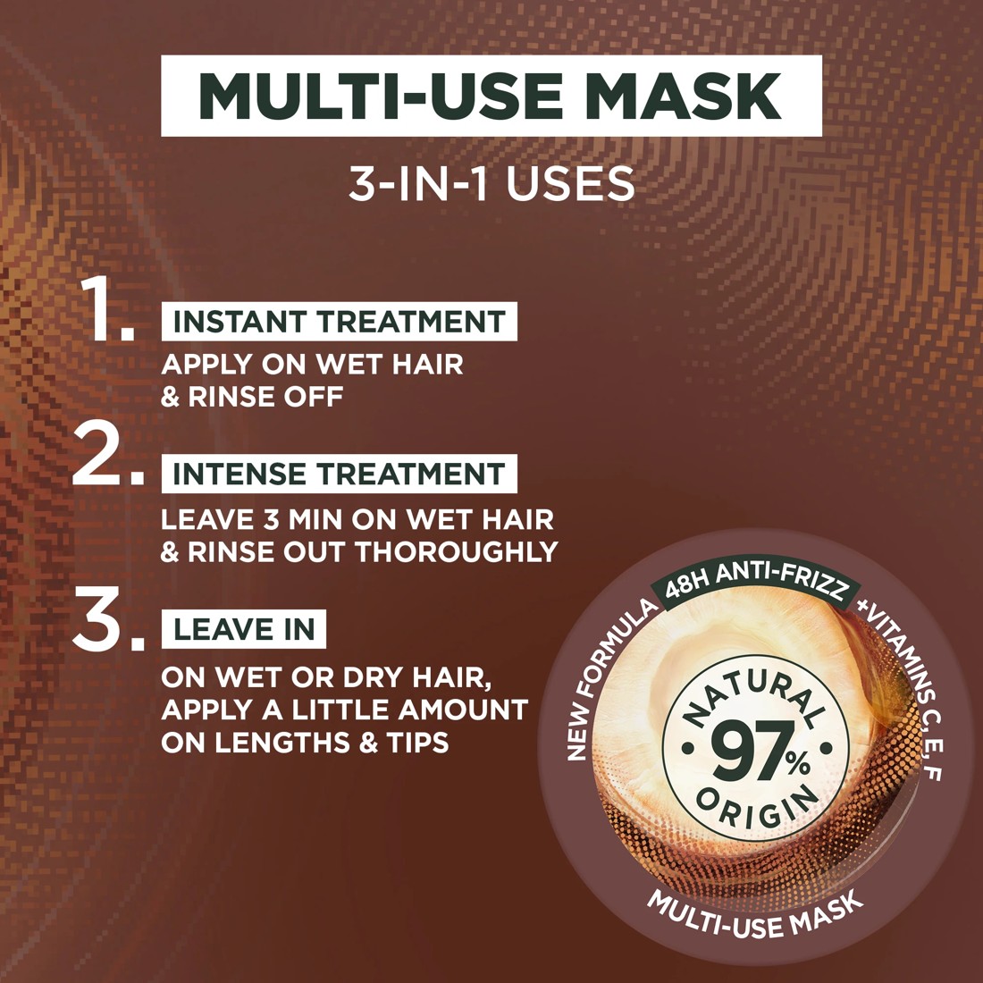 5 Garnier Fructis Smoothing Hair Food 390ml - Macadamia, 5 of 9