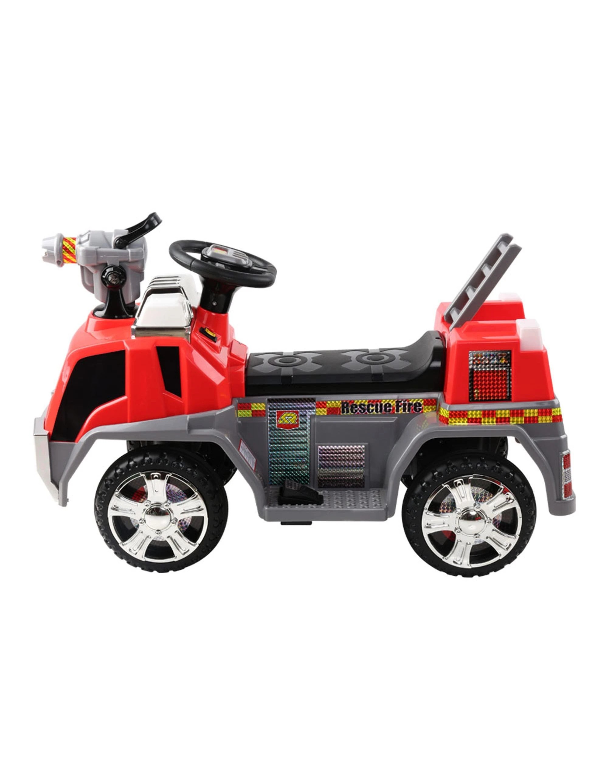3 Rigo Kids Electric Ride On Car Fire Engine Fighting Truck Toy Cars 6v
 - Red, 3 of 3