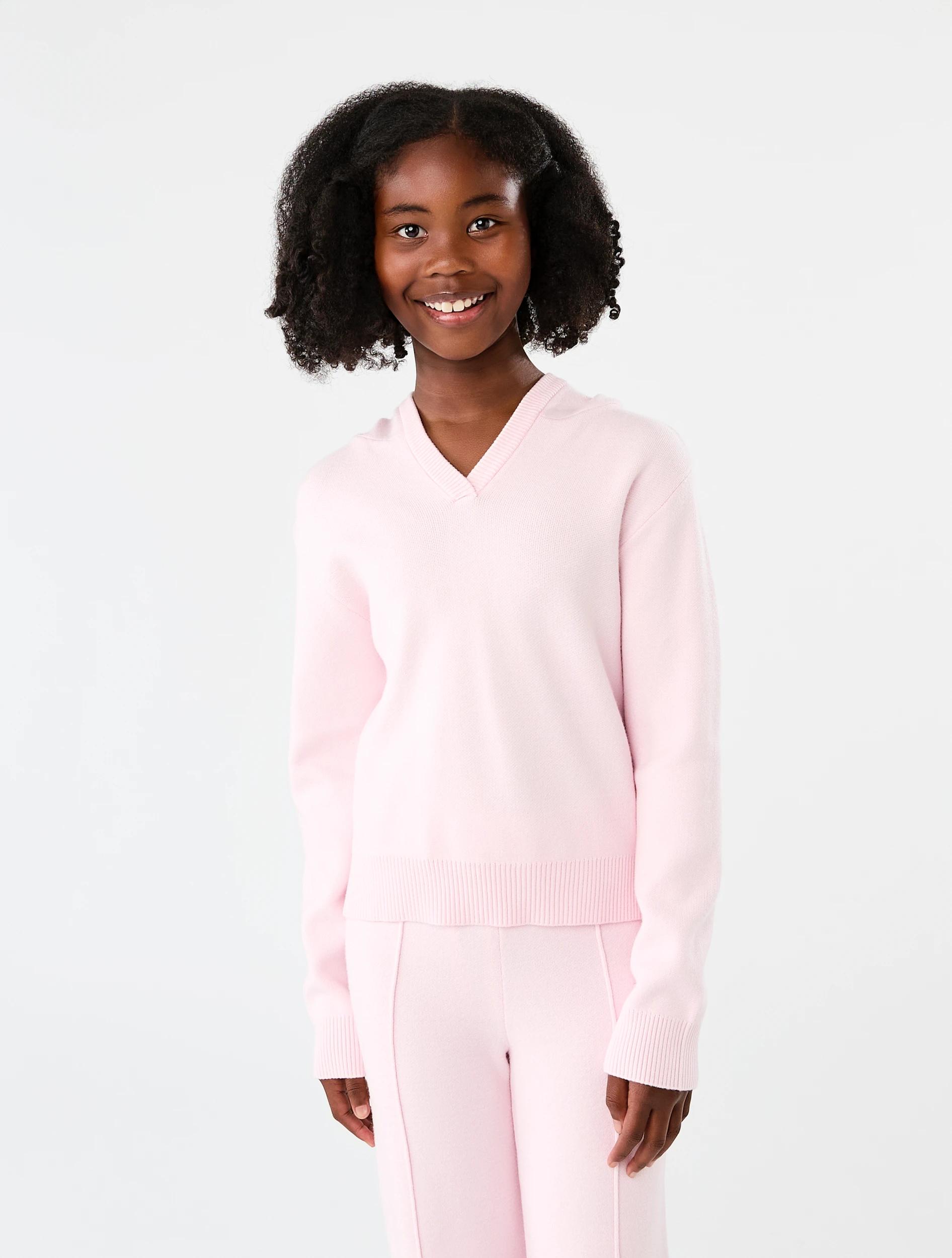 1 Bonded Knit Hoodie Bllet Pink, 1 of 7