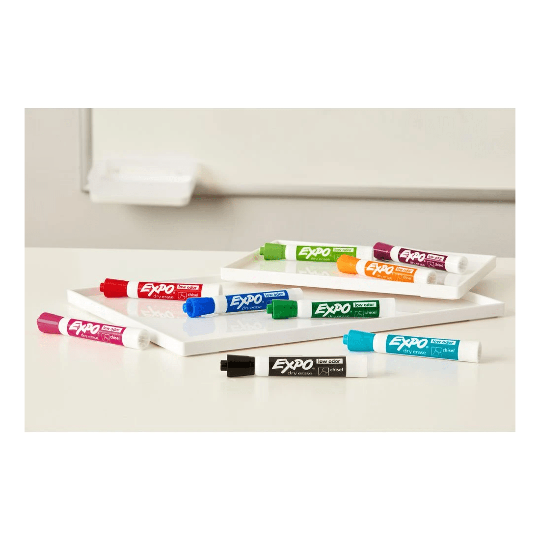 4 Expo Whiteboard Markers Chisel Intense Assorted 12 Pack, 4 of 5