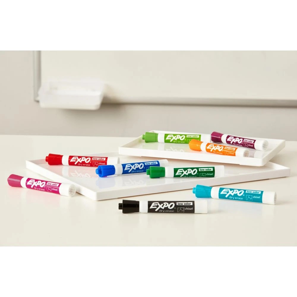 4 Expo Whiteboard Markers Chisel Intense Assorted 12 Pack, 4 of 5