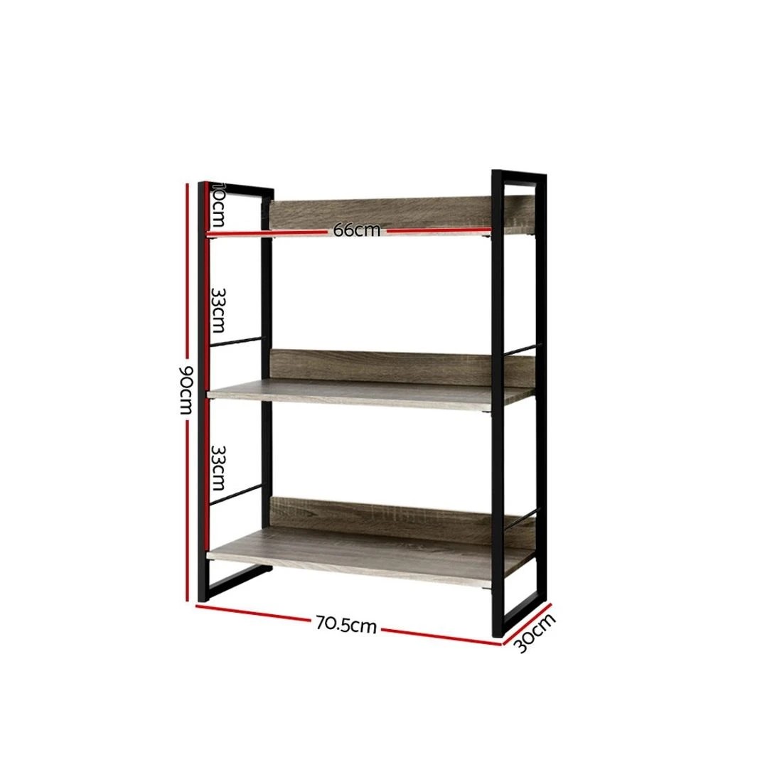 4 Artiss Bookshelf 3 Tiers
 - black, 4 of 8