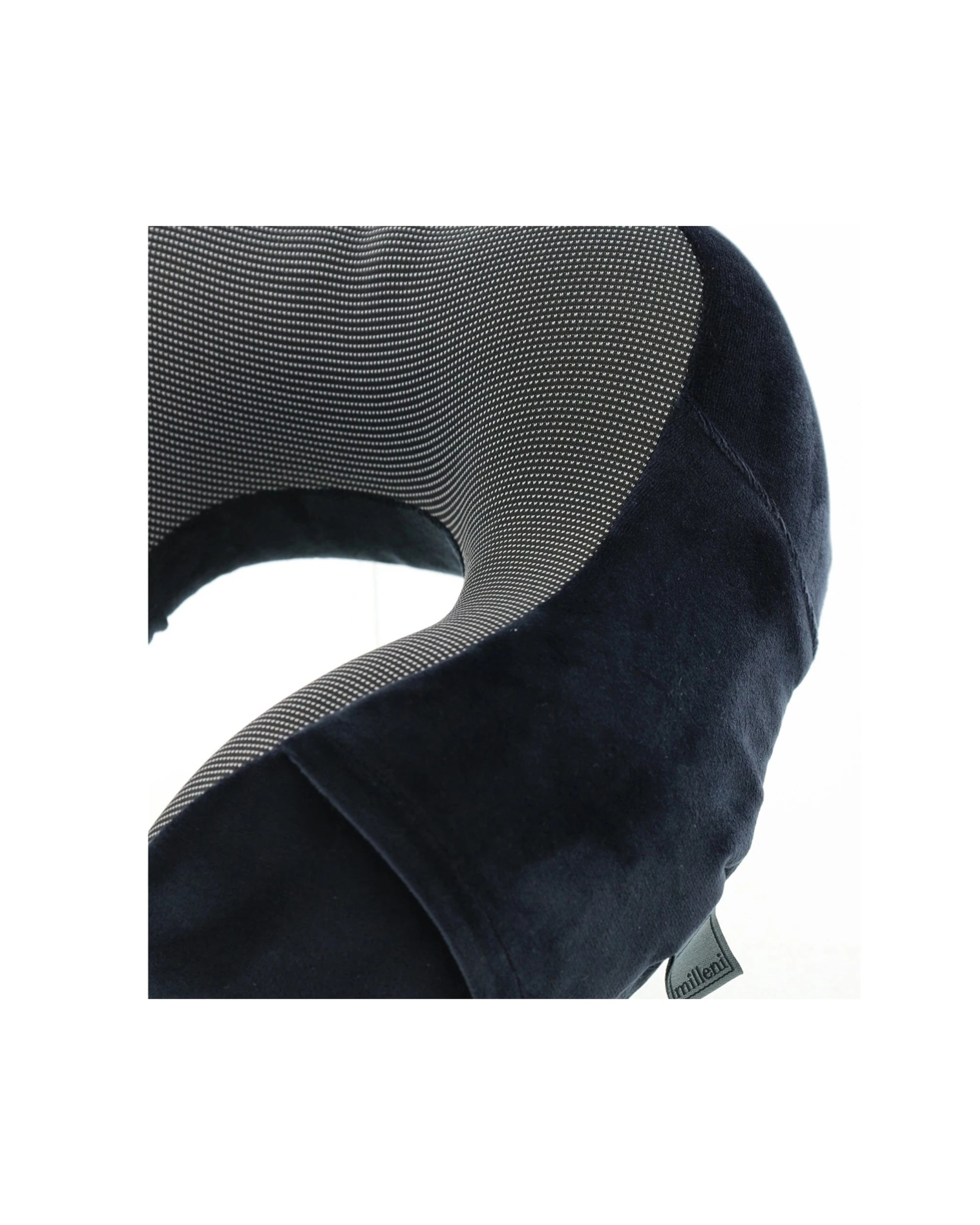 4 Milleni Travel Ergonomic Memory Foam Adjustable Soft Cover Neck Pillow - Black, 4 of 5