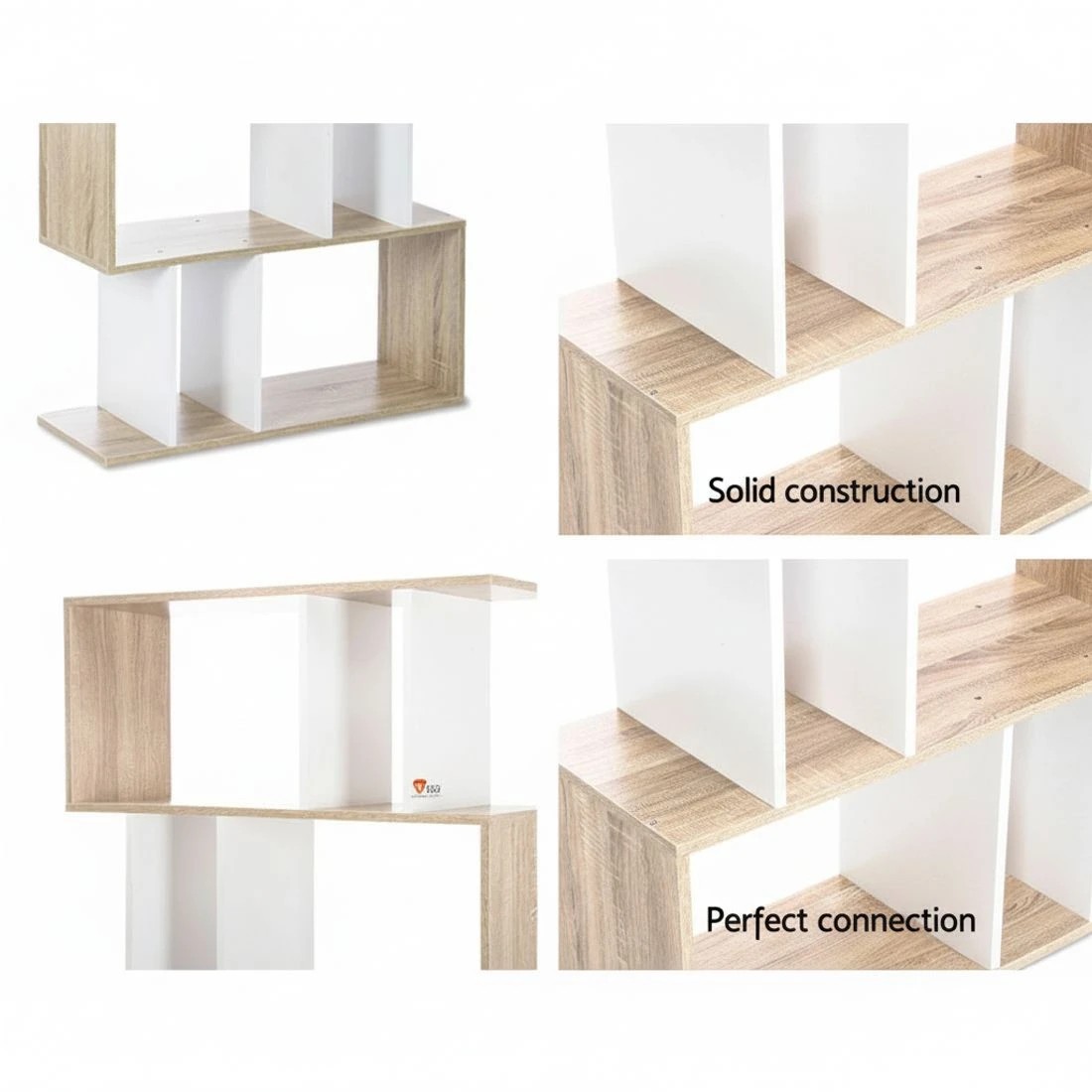 8 Artiss Bookshelf 5 Tiers - Brown, 8 of 10