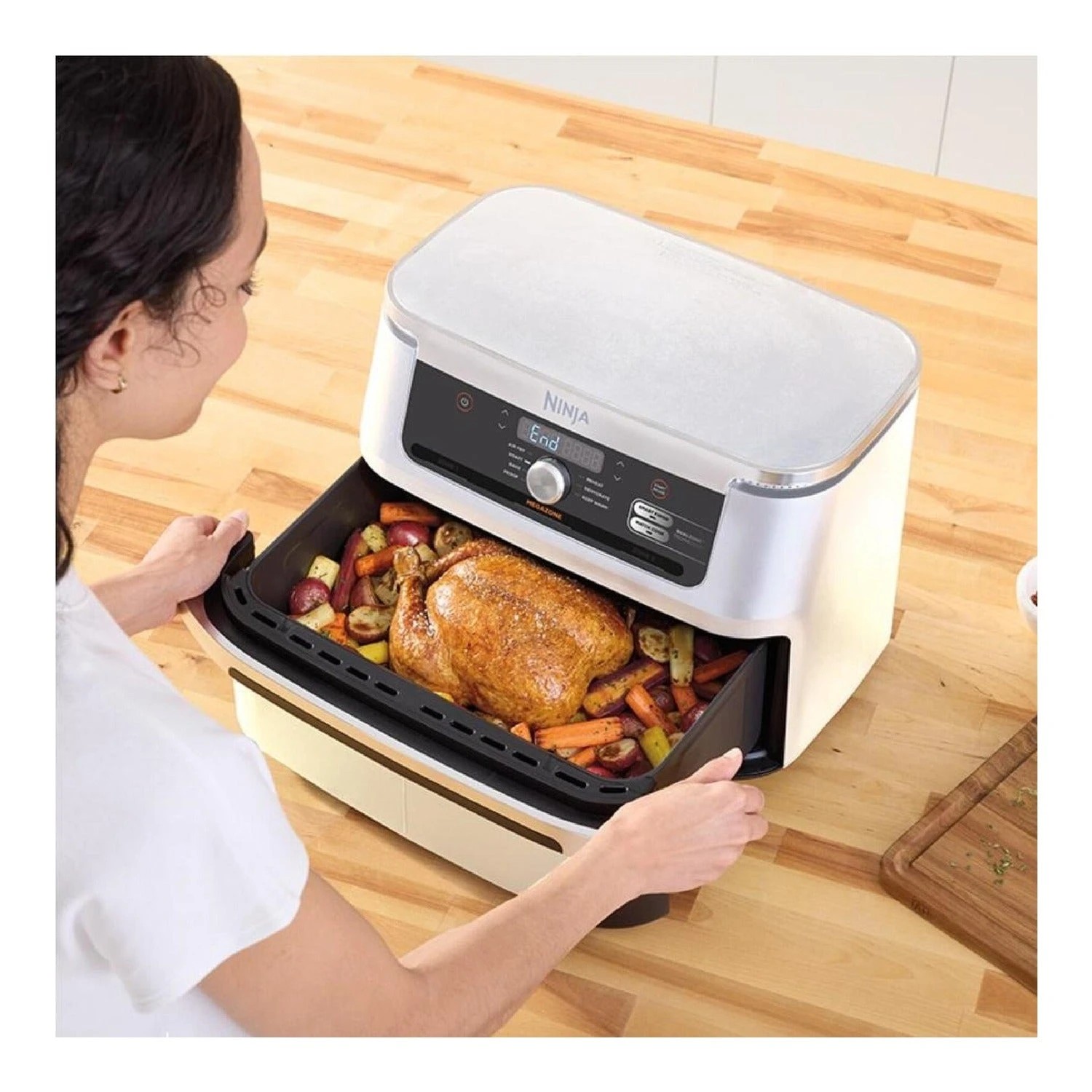 7 Ninja Air Fryer AF500 XXXL FlexDrawer 10.4L - White - Black, 7 of 7