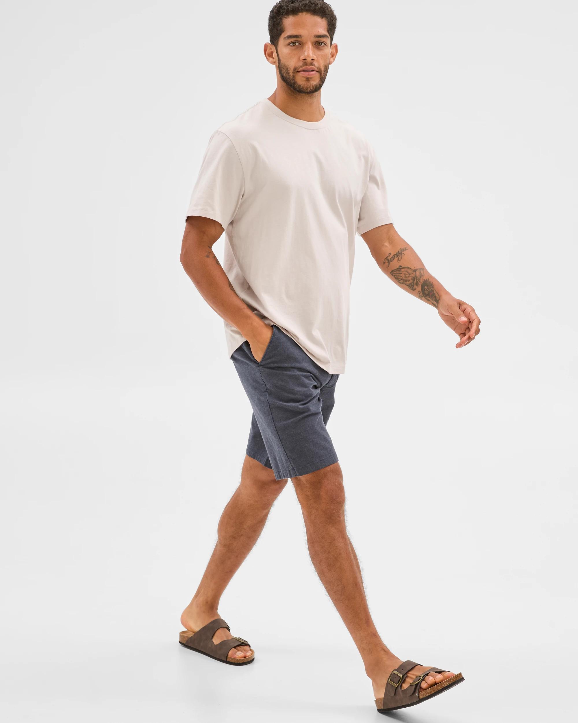 2 Target Australian Cotton Rich Chino Short NAVY, 2 of 6