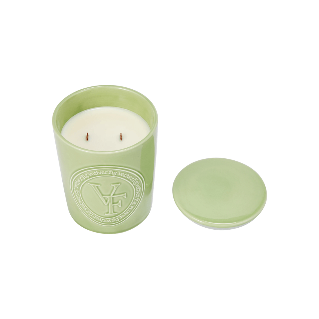 5 XL Vetiver Fig Pure Soy Wax Ceramic Candle, 5 of 6