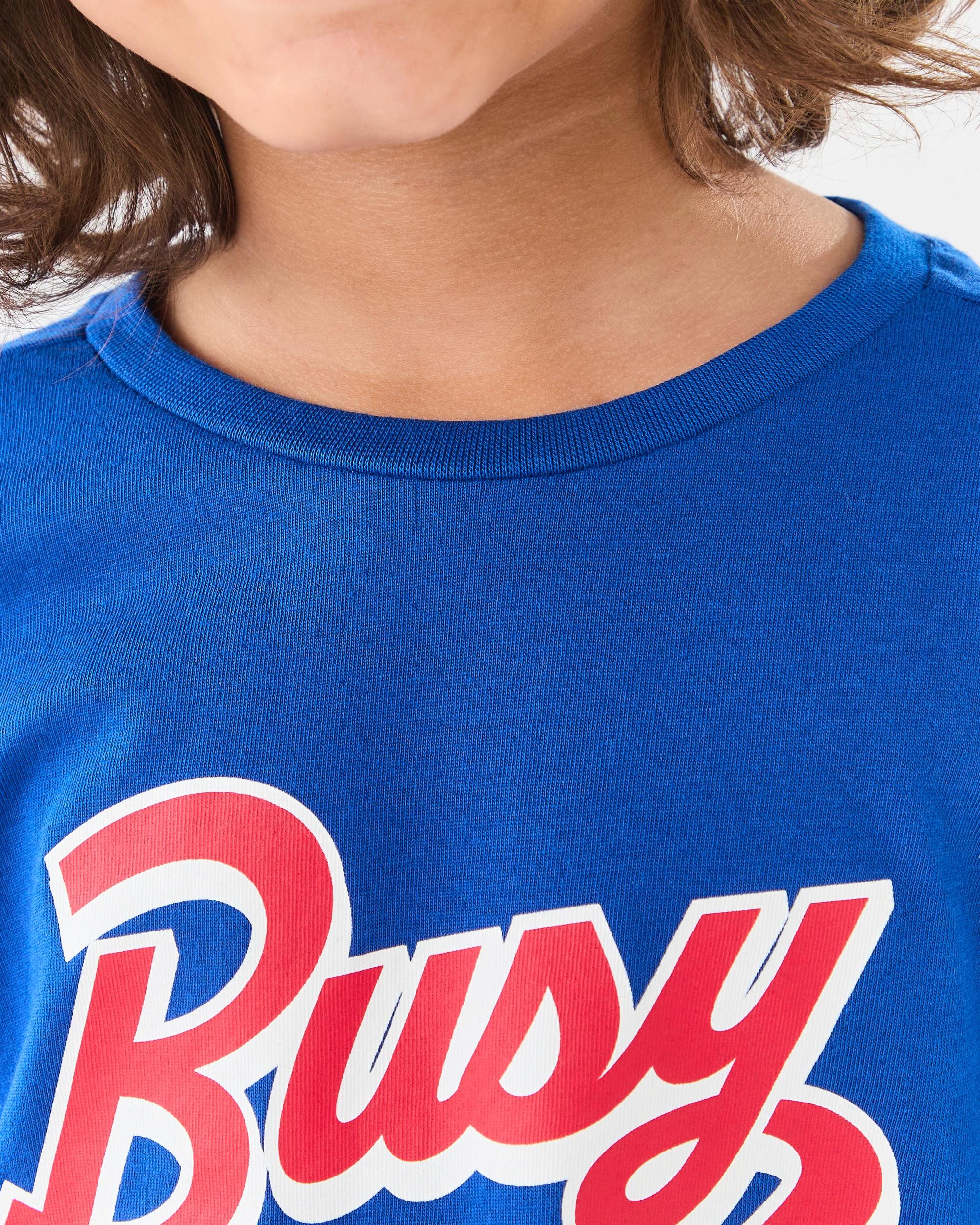 4 Long Sleeve Print T-shirt Blu Busy, 4 of 7