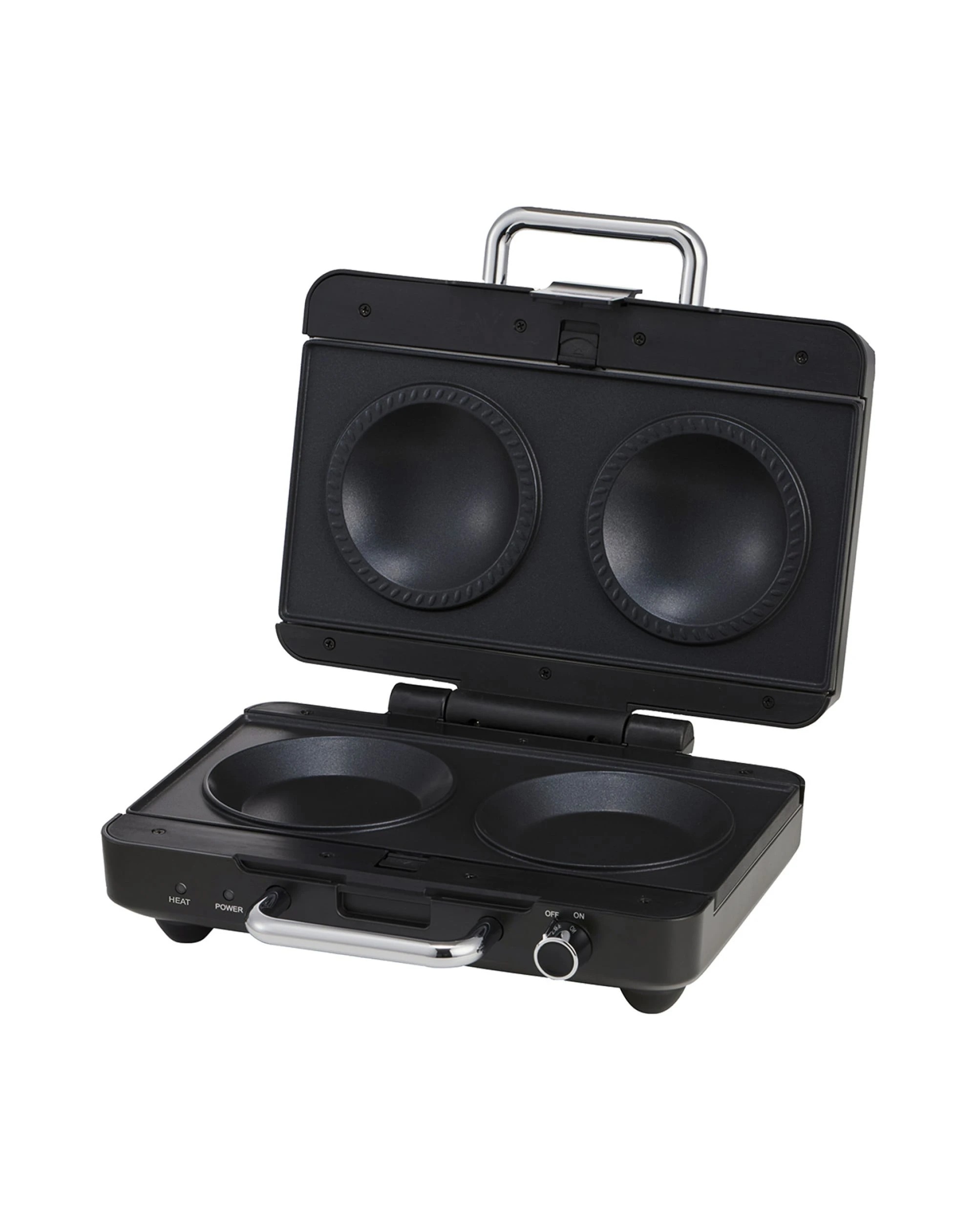 6 Morphy Richards MREMP4TNM Titanium 900W Multipress Jaffle Panini Waffle Pie 4 Plates Non-Stick Press Sandwich Maker, 6 of 7