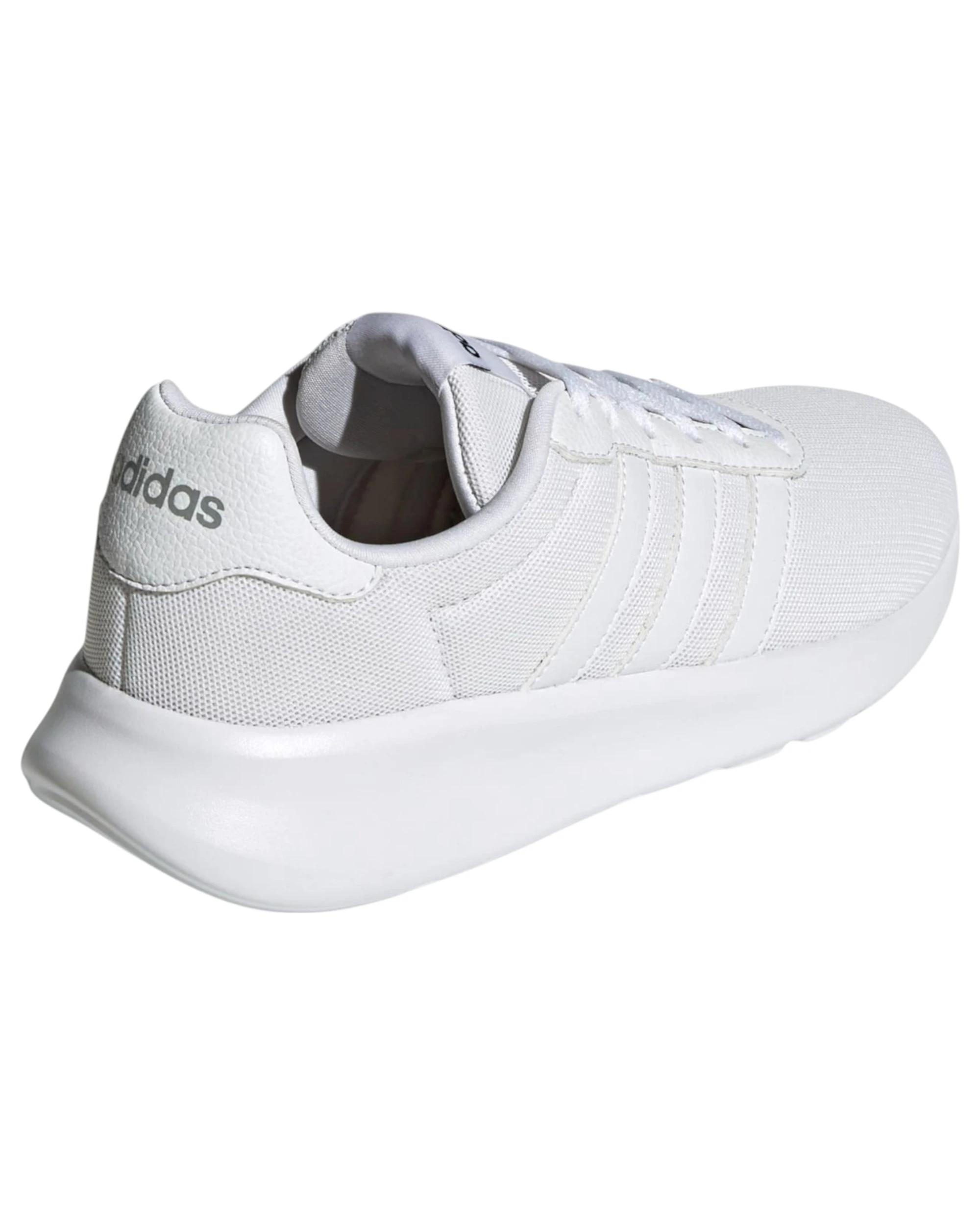 2 Adidas Womens Lite Racer 3.0 Triple White Athletic Running Shoes WHITE, 2 of 7