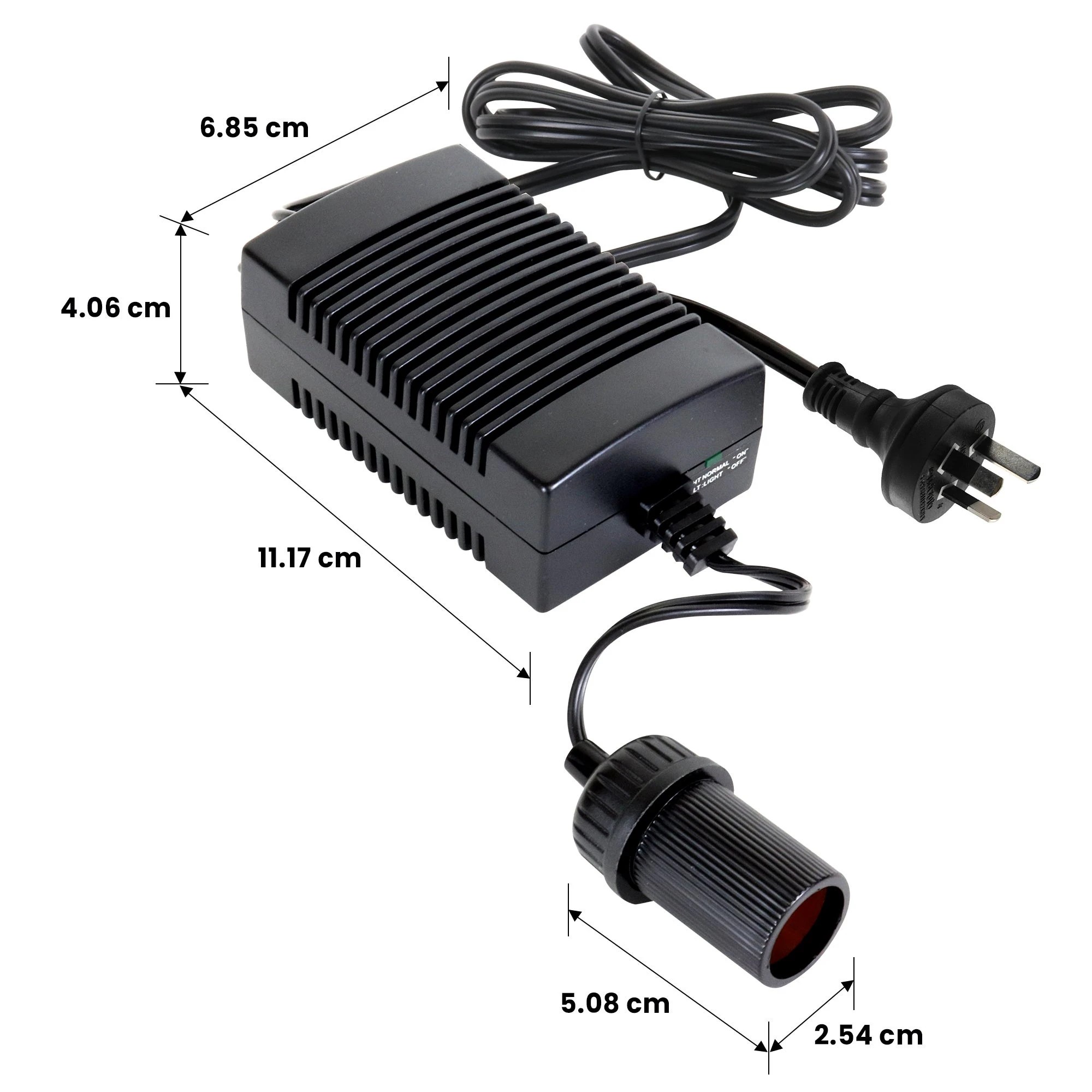 6 Koolatron 230V AC to 12V DC Power Adapter (5A) - Black, 6 of 6