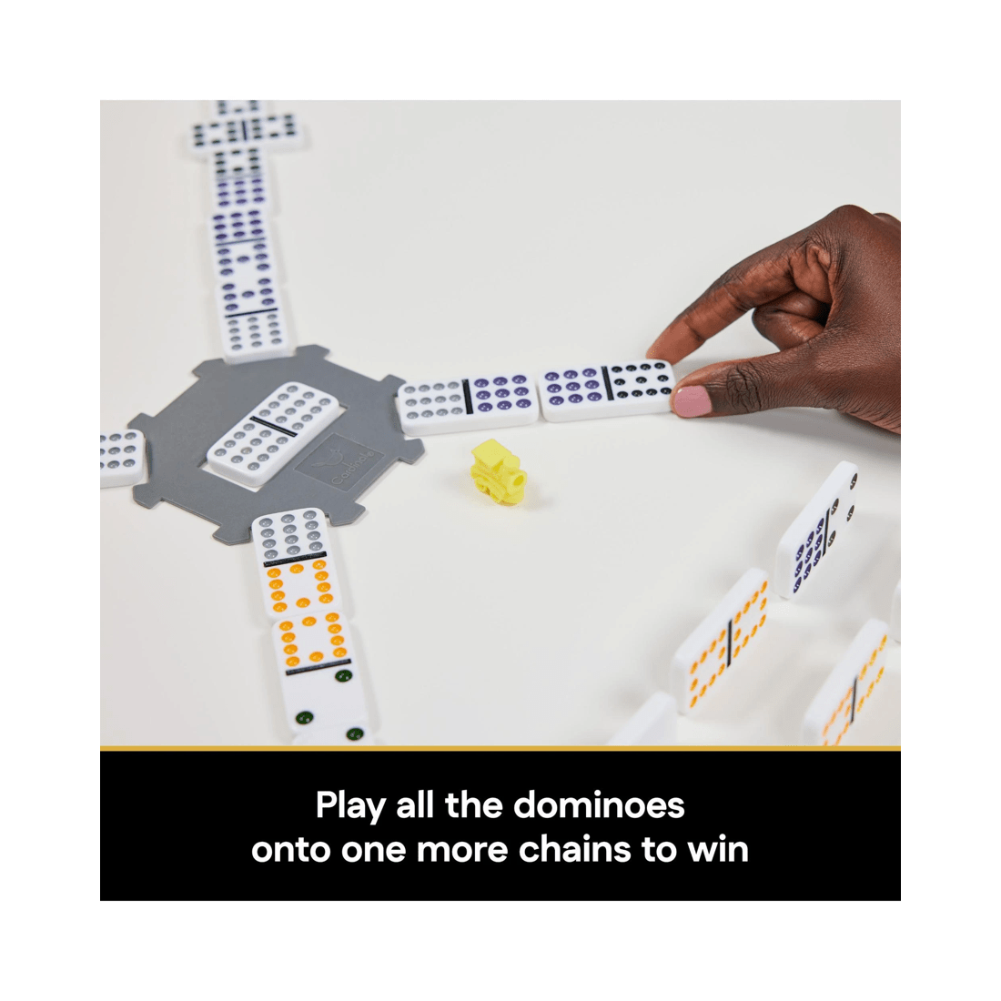 4 Cardinal Games Cardinal Classics Mexican Train Dominoes Set in Aluminium Carry Case, 4 of 7