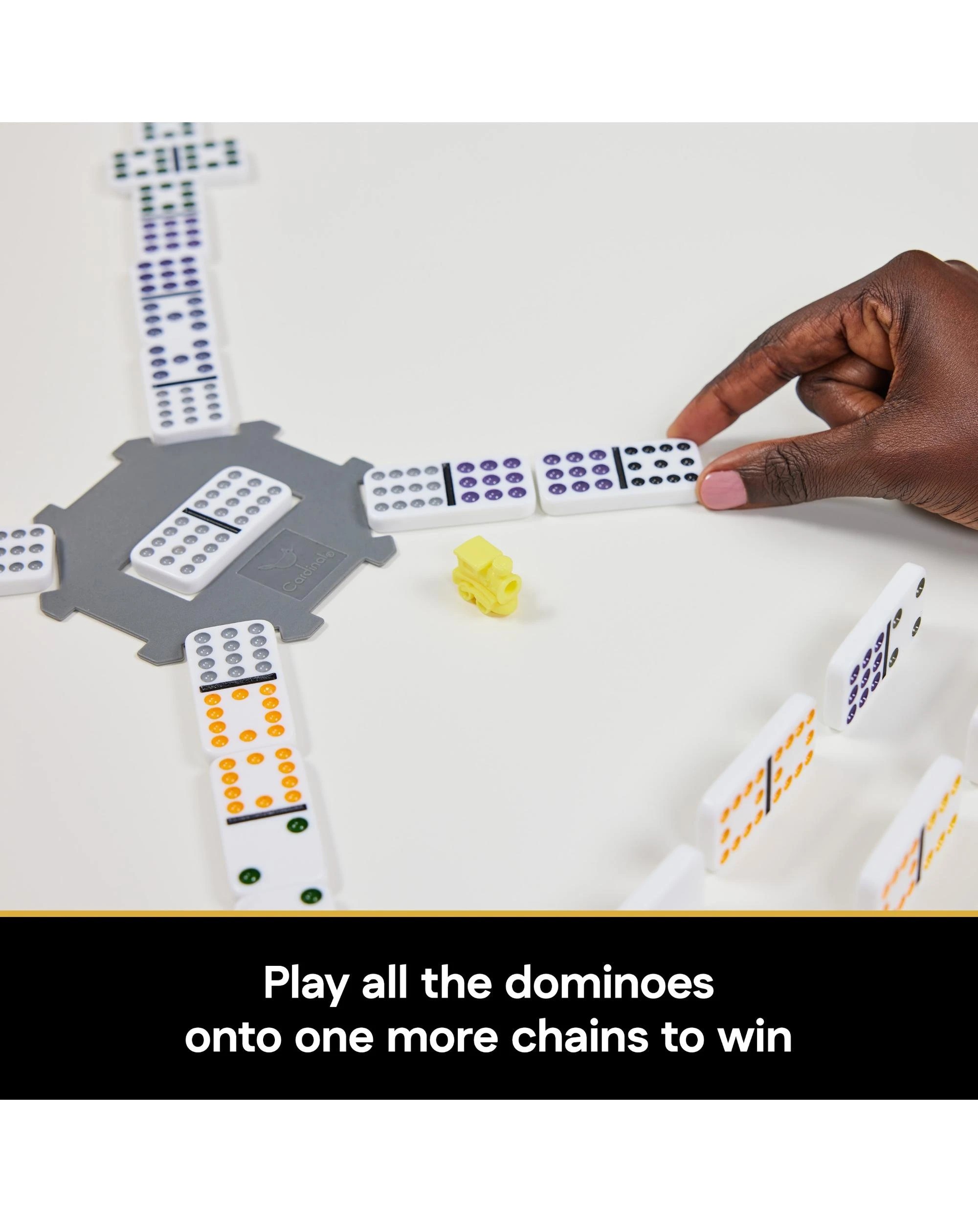 4 Cardinal Classics Mexican Train Dominoes Set in Aluminium Carry Case, 4 of 7