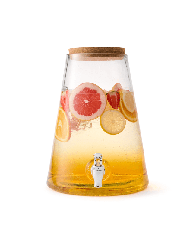 6L Glass Drink Dispenser with Cork
