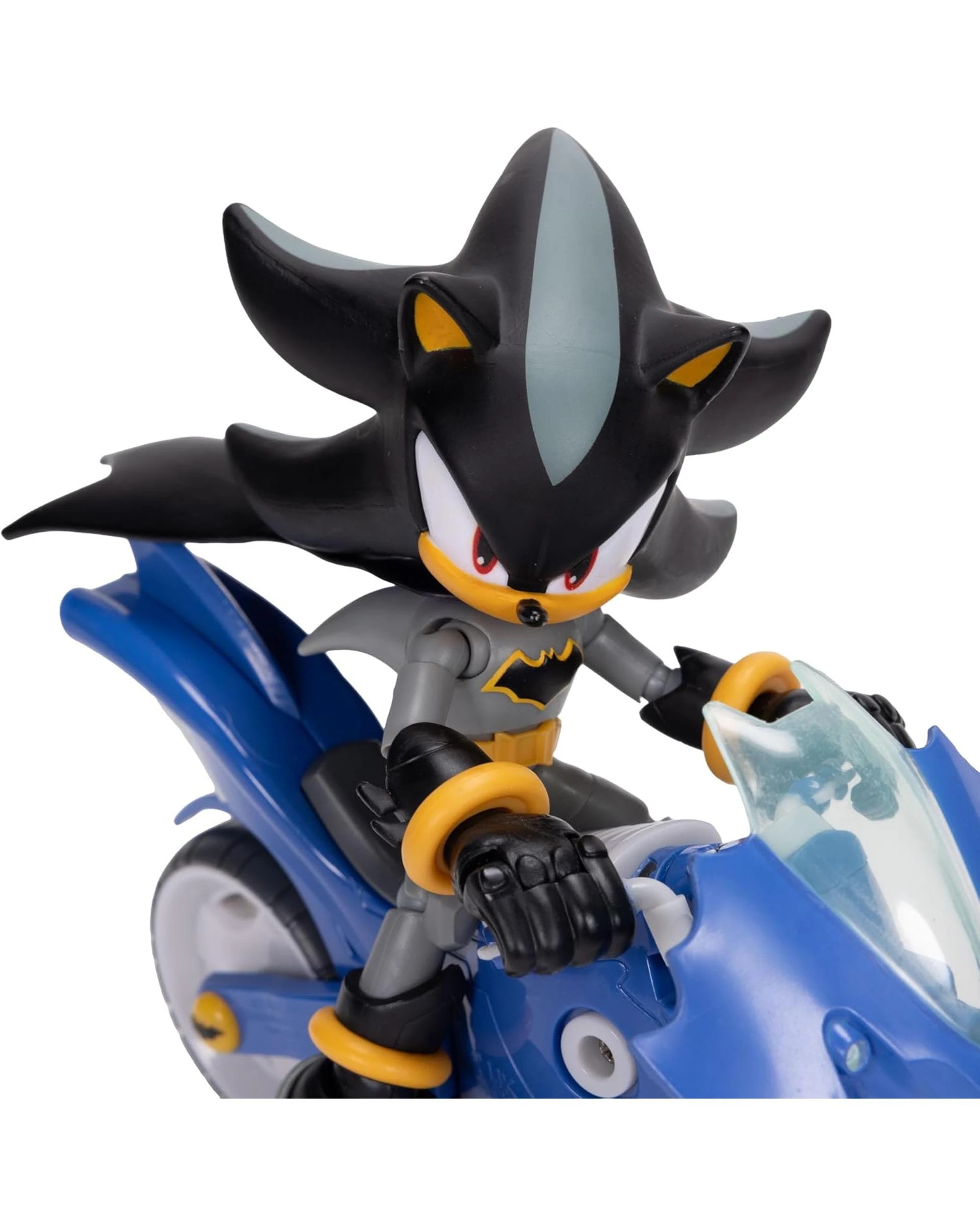 4 Sonic The Hedgehog X DC Shadow as Batman 5 inch Figure with Batcycle, 4 of 8