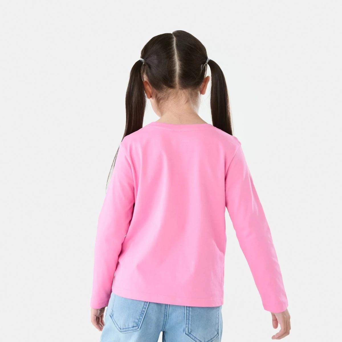 2 Long Sleeve Plain T-shirt Aurora Pnk, 2 of 8