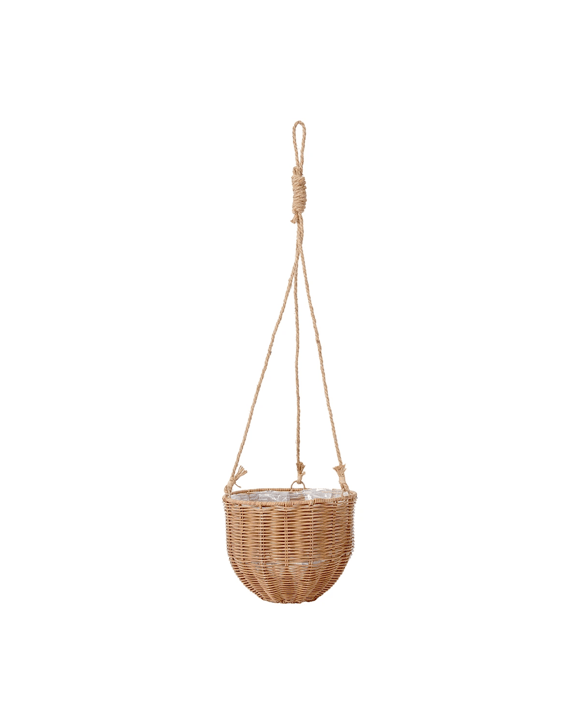 Round Woven Hanging Planter