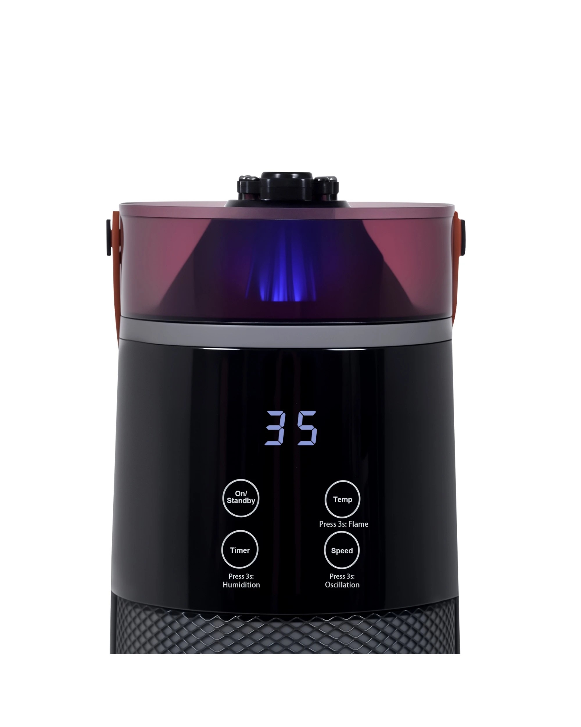 3 ADVWIN 2000W Ceramic Heater with Humidifier Remote Control Black, 3 of 7