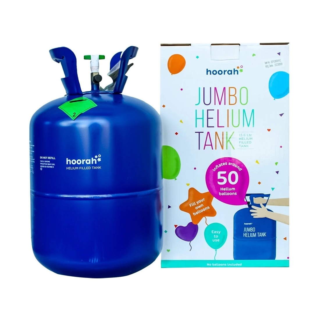 1 Hoorah Jumbo Helium Tank, 1 of 2