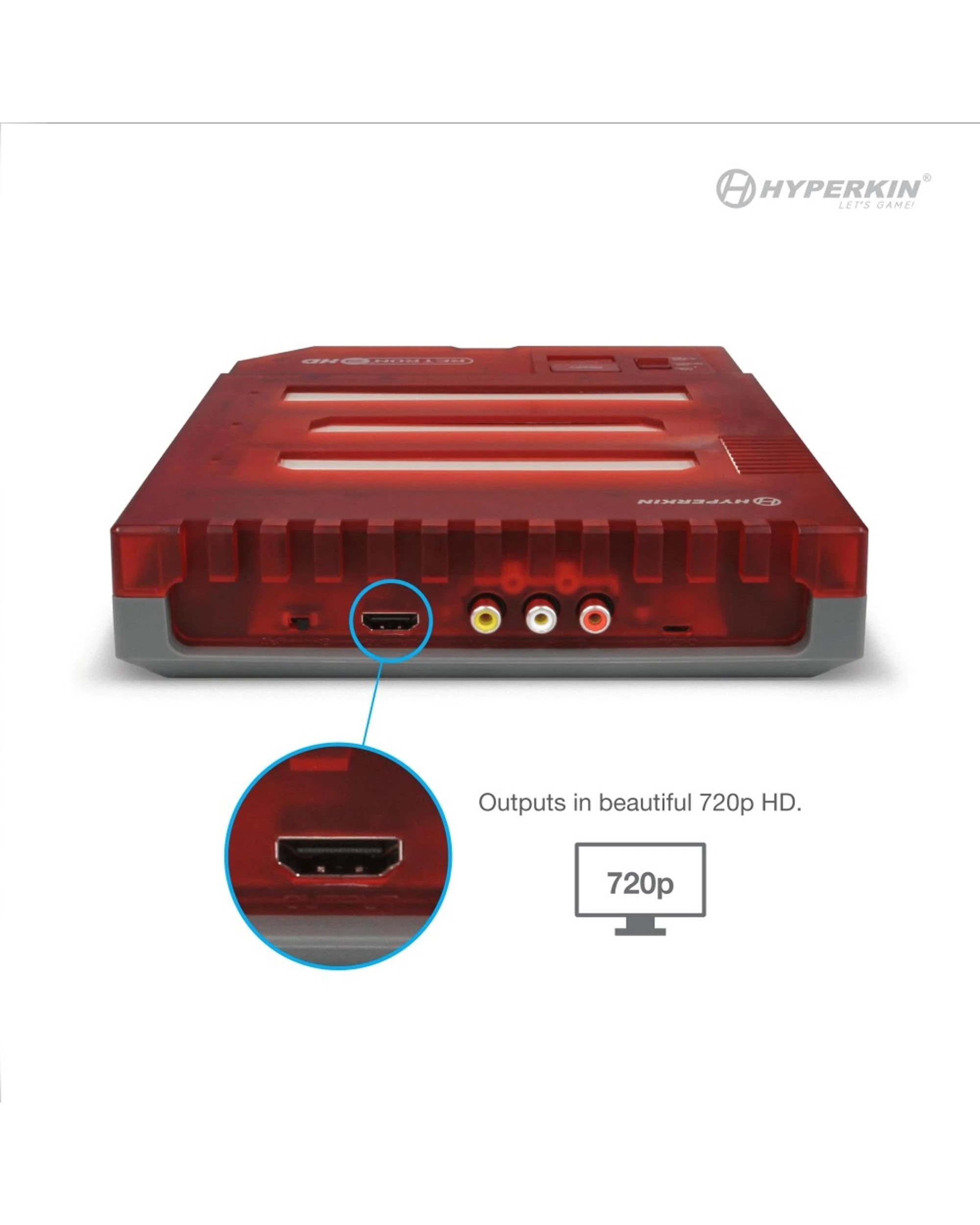 4 Hyperkin RetroN 3 HD 3-in-1 Retro Gaming Console - Jasper Red - Red, 4 of 7