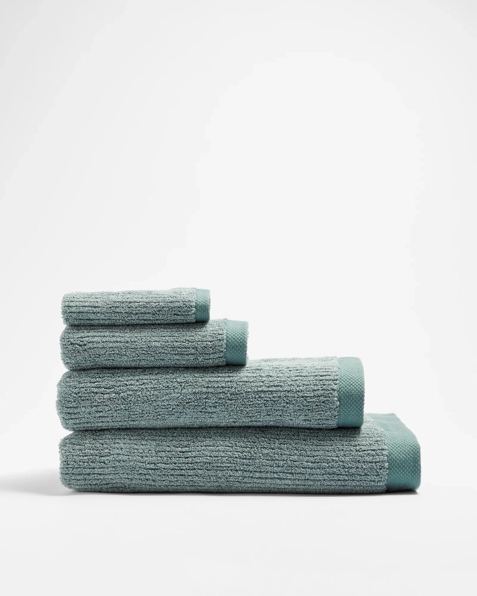 3 Target Australian Cotton Ribbed Bath Towel - Piper Marle - Green, 3 of 4