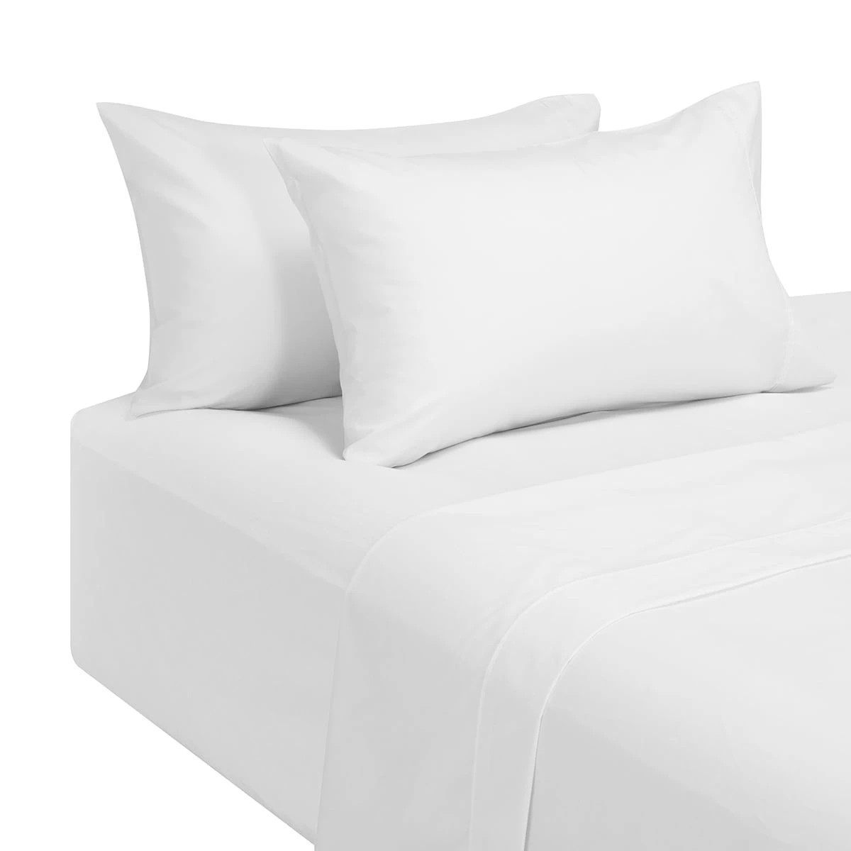 4 180 Thread Count Sheet Set - Queen Bed, White, 4 of 7