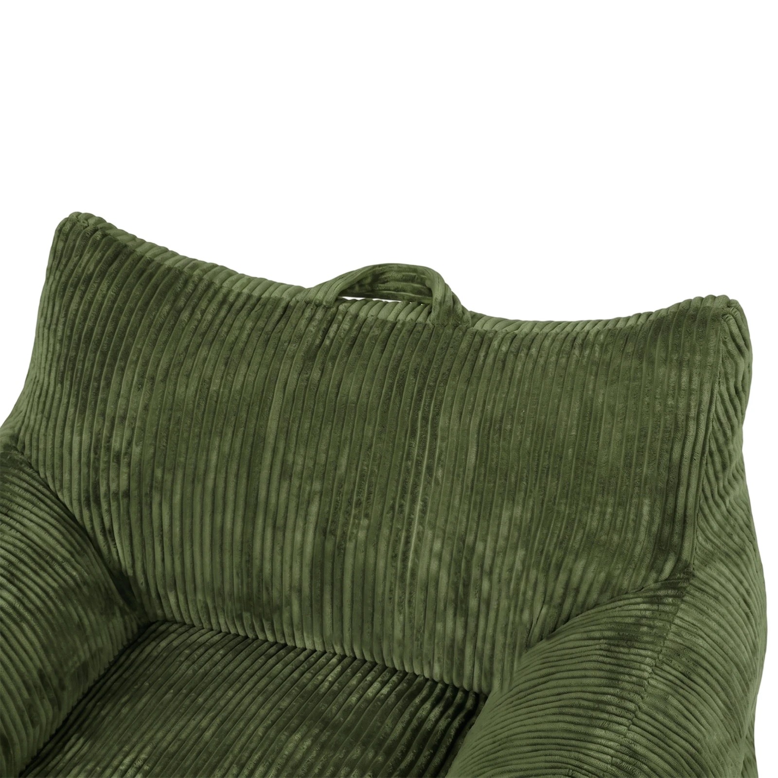 5 Advwin Bean Bag Chair Sofa w/ Armrest Handle Adults Teens Corduroy Lazy Floor Sofa - Green, 5 of 5