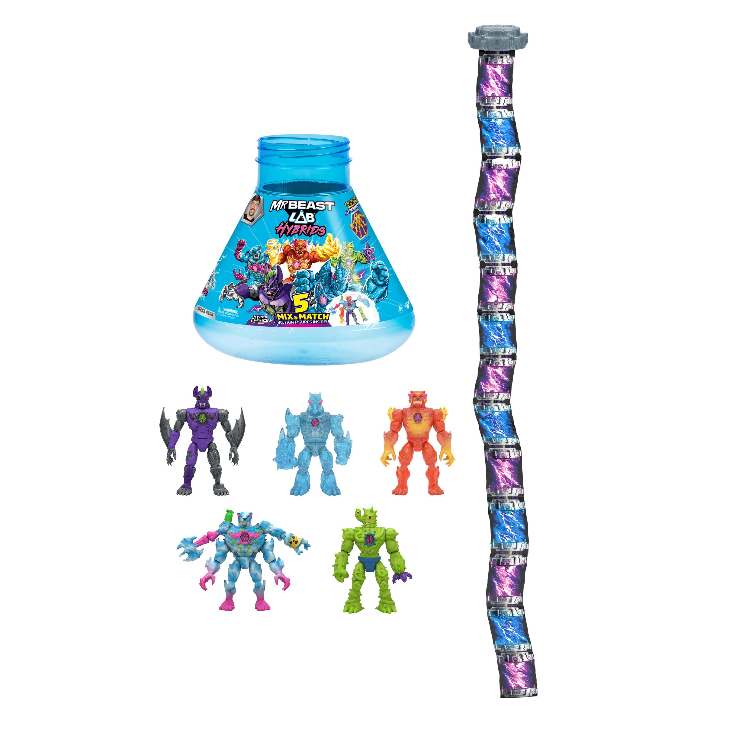 5 MrBeast Lab Hybrids 5 Mix & Match Figures Mega Pack, 5 of 11