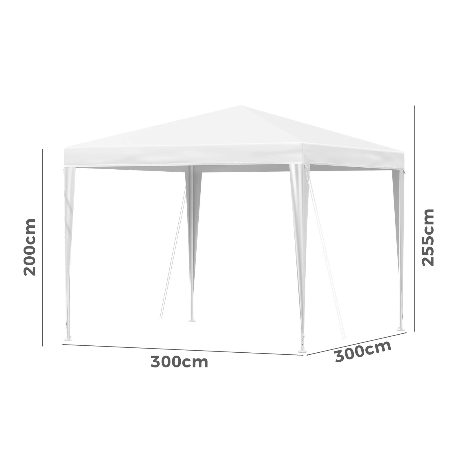 7 Alfordson Gazebo 3x3m Outdoor Wedding Party Tent Portable - White, 7 of 7