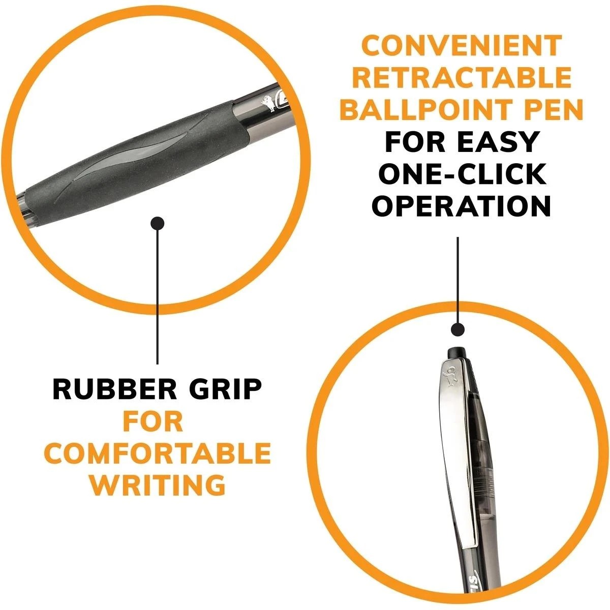 6 BIC Atlantis Ball Pens - 4 Pack - Black, 6 of 9