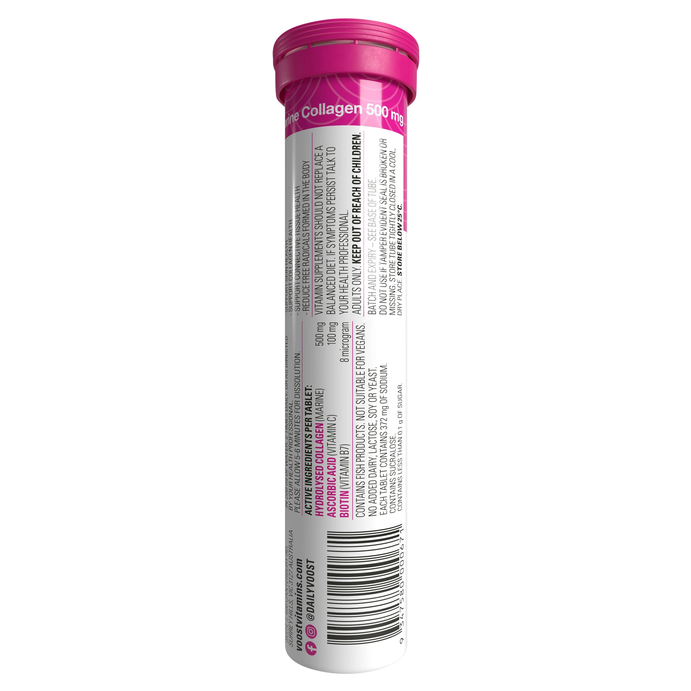 2 20 Pack Voost Collagen Effervescent Tablets, 2 of 9