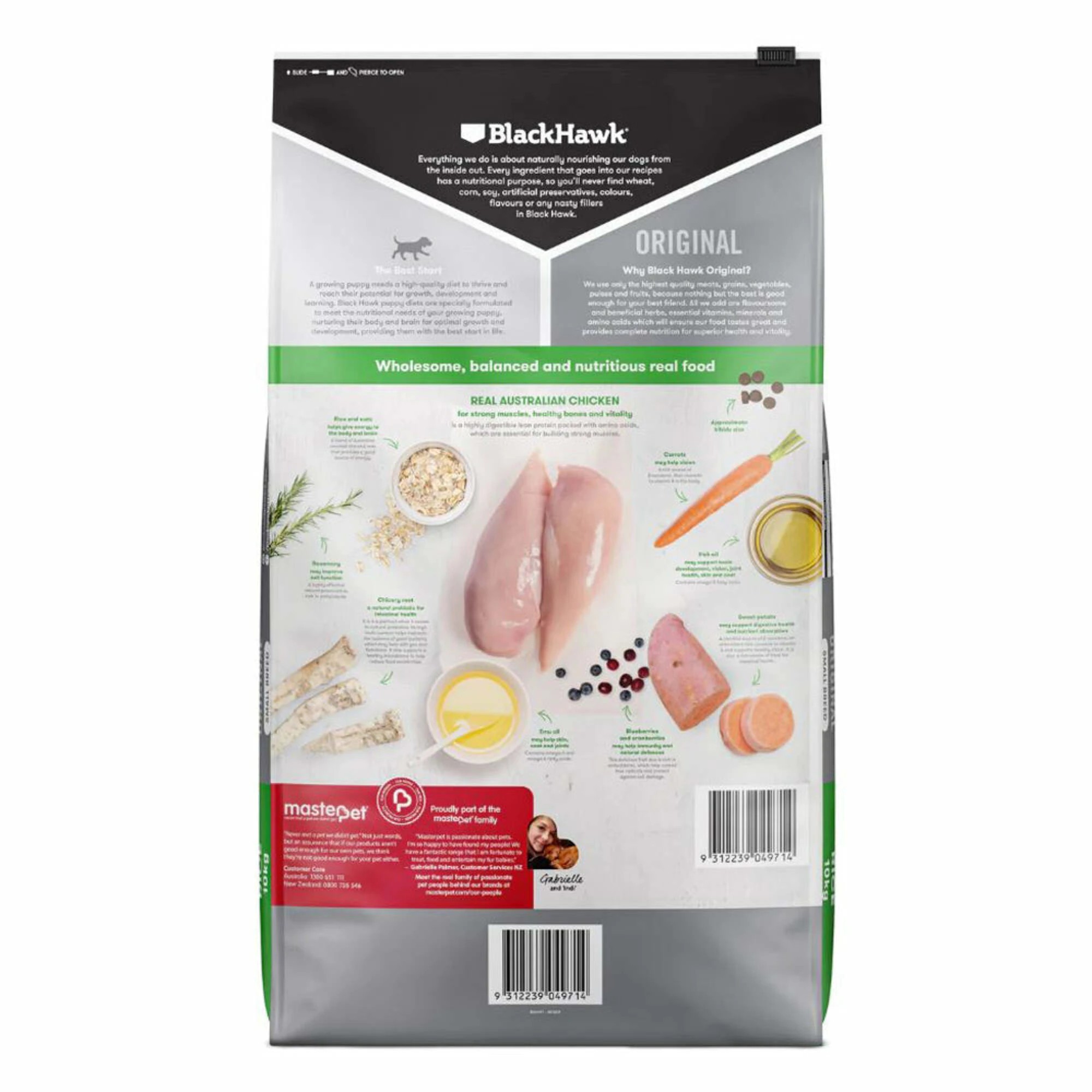 2 Black Hawk Puppy Chicken & Rice Small Breed Dry Dog Food 3kg, 2 of 9