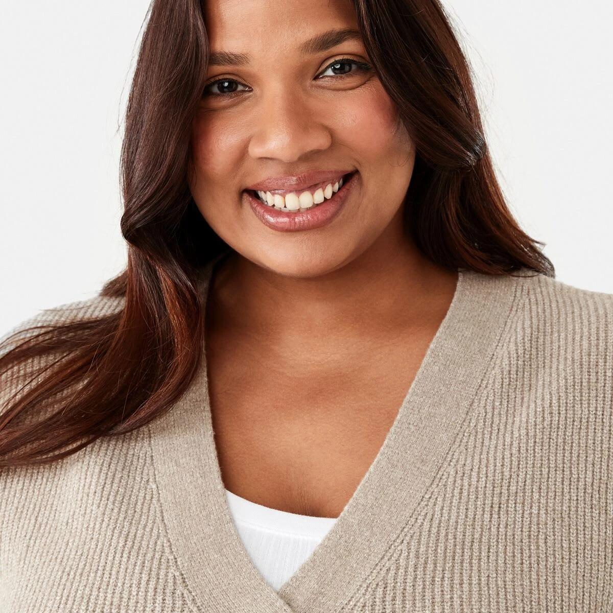 5 Curve Button Cardigan B Bge Mrl, 5 of 7