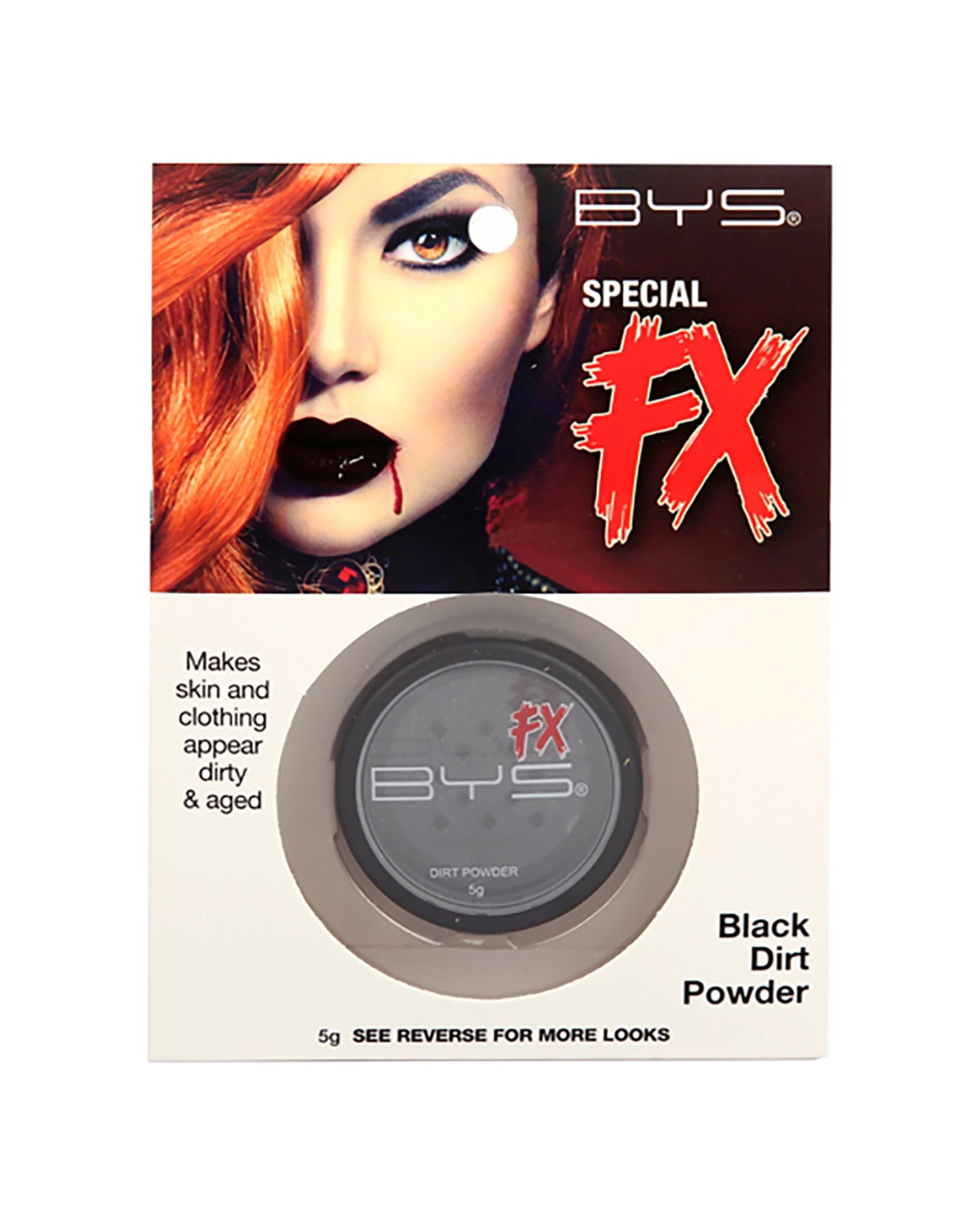 1 BYS Special FX Dirt Powder Costume Makeup 5g - Black, 1 of 1