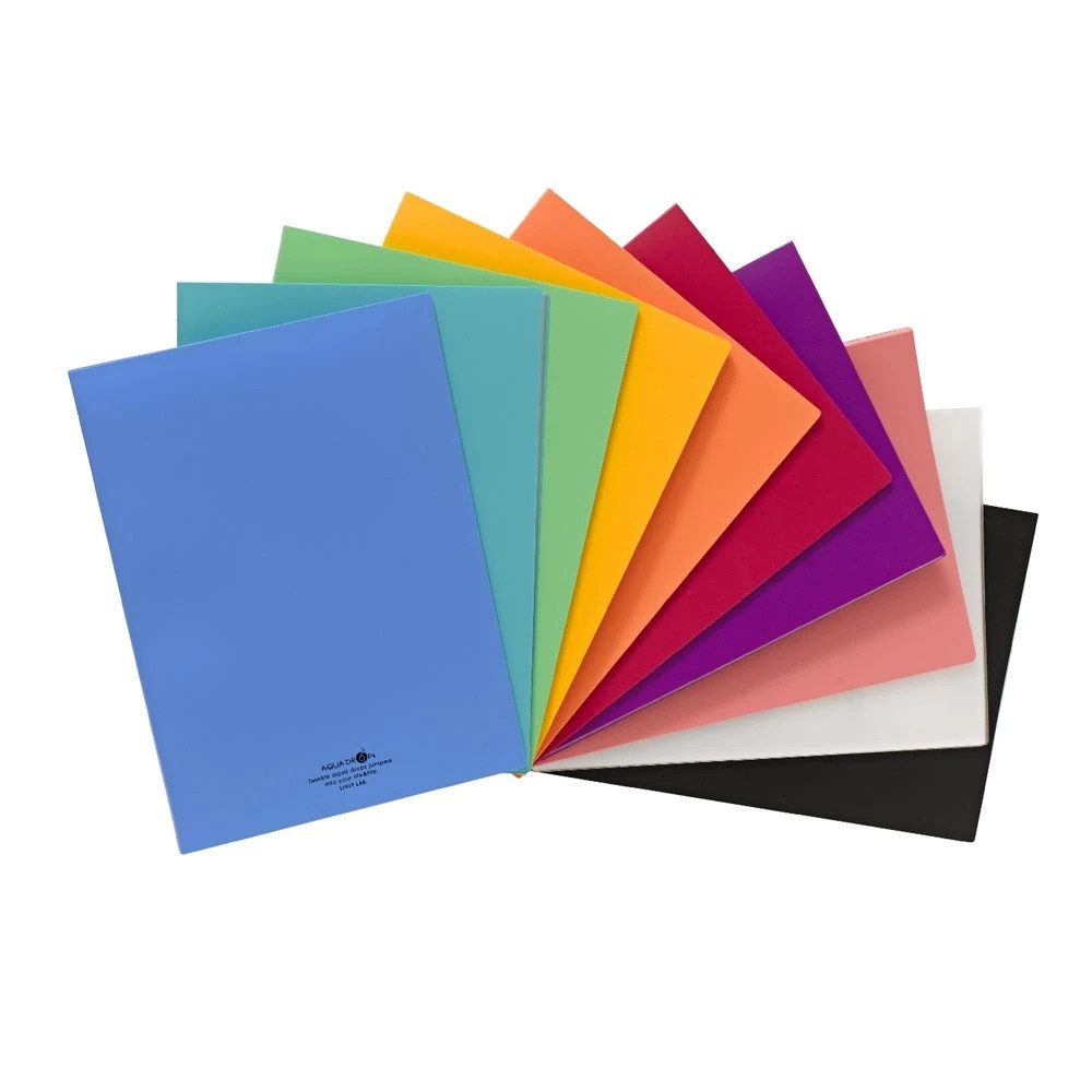 5 Aqua Drops A4 Display Book 20 Pocket Fixed Black, 5 of 5