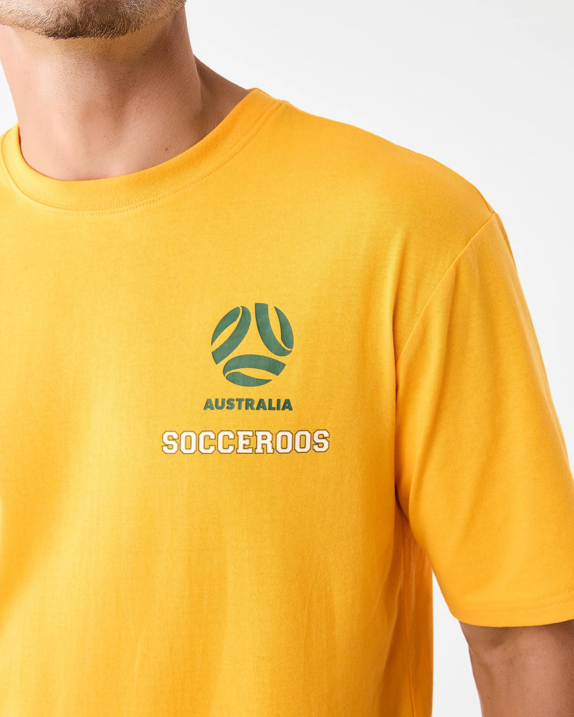 6 Socceroos Adult T-shirt Yellow, 6 of 7